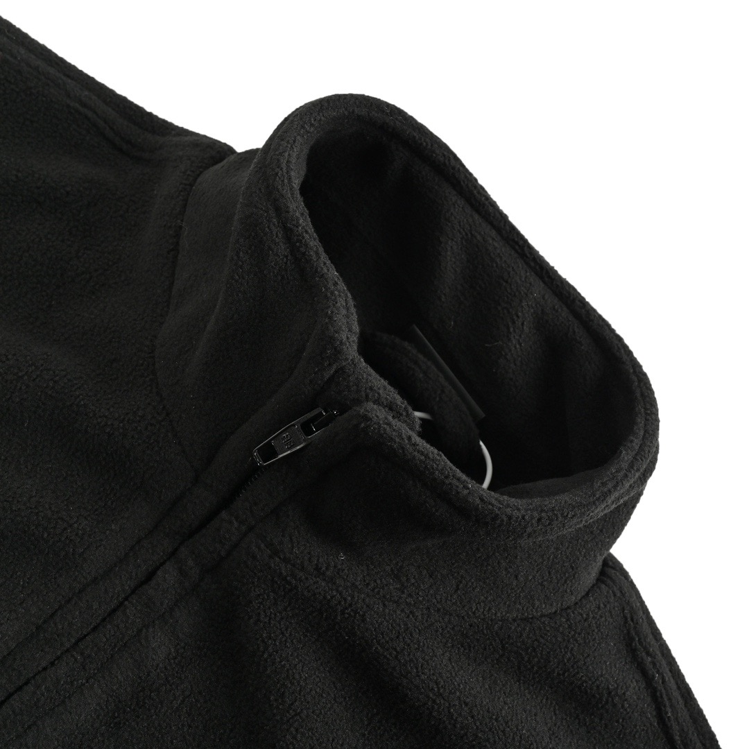 Balenciaga/巴黎世家 23Fw 刺绣可乐拉链摇粒绒外套