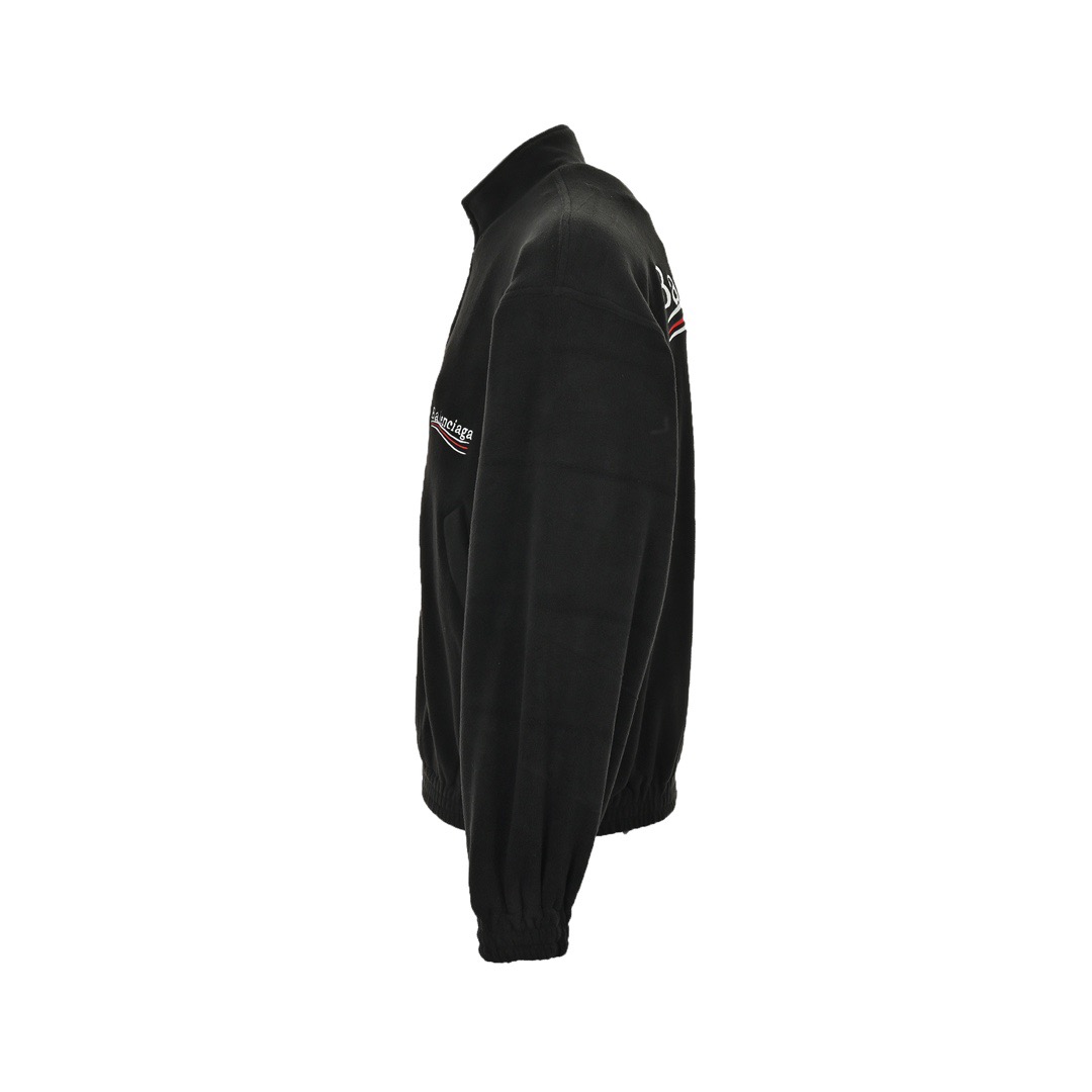 Balenciaga/巴黎世家 23Fw 刺绣可乐拉链摇粒绒外套