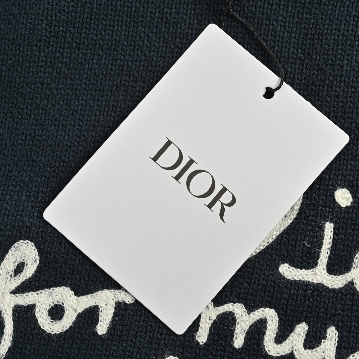Dior/迪奥 25Fw 字母刺绣圆领毛衣 定制优选棉锦羊毛精混针织面料