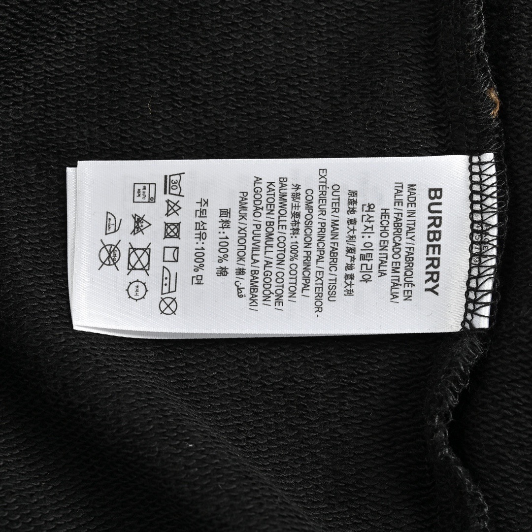 Burberry/巴宝莉 毛巾绣战马连帽卫衣