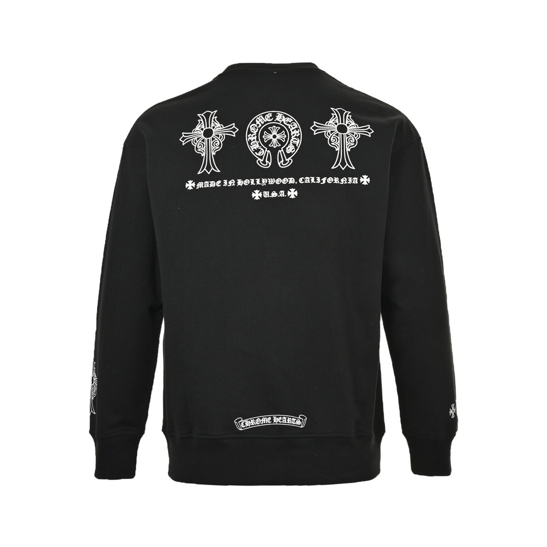 Chrome Hearts/克罗心 24Fw 经典logo印花圆领卫衣