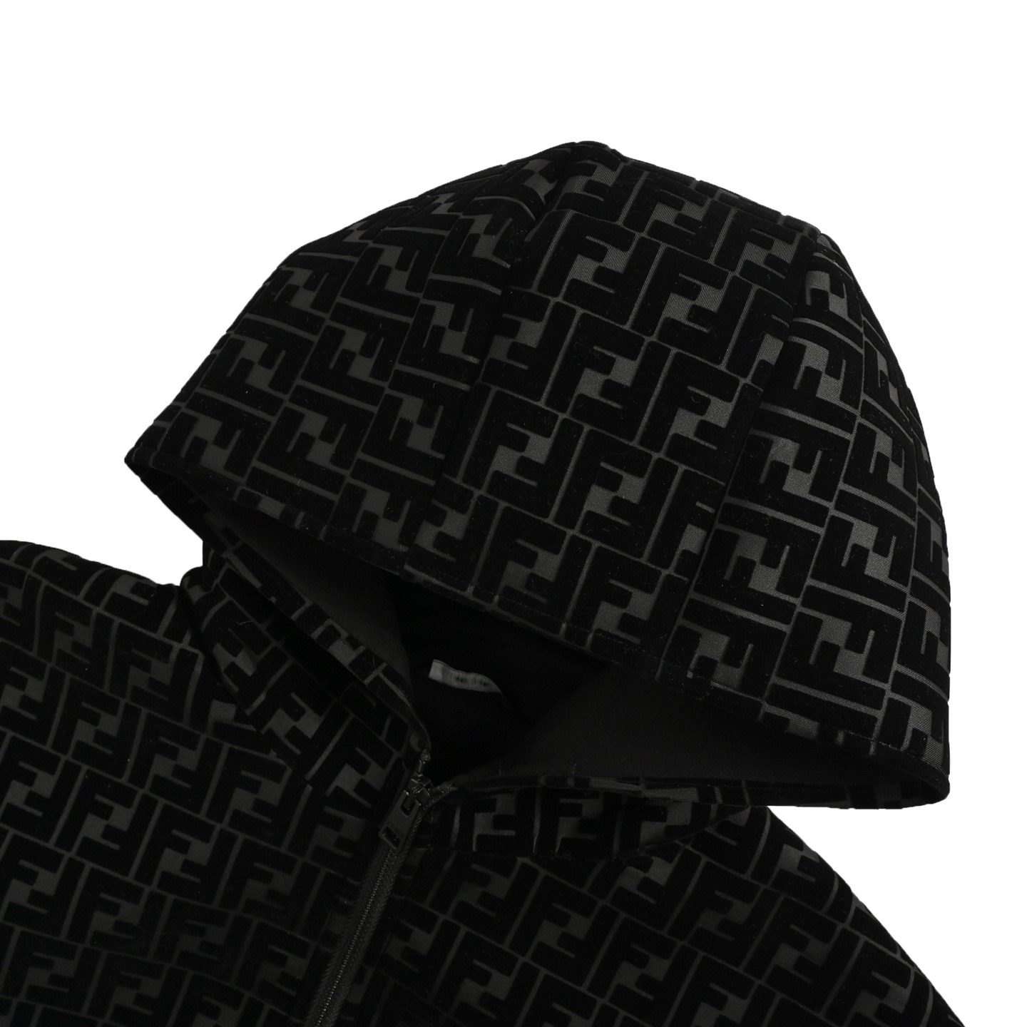Fendi/芬迪 FF植绒拉链连帽外套