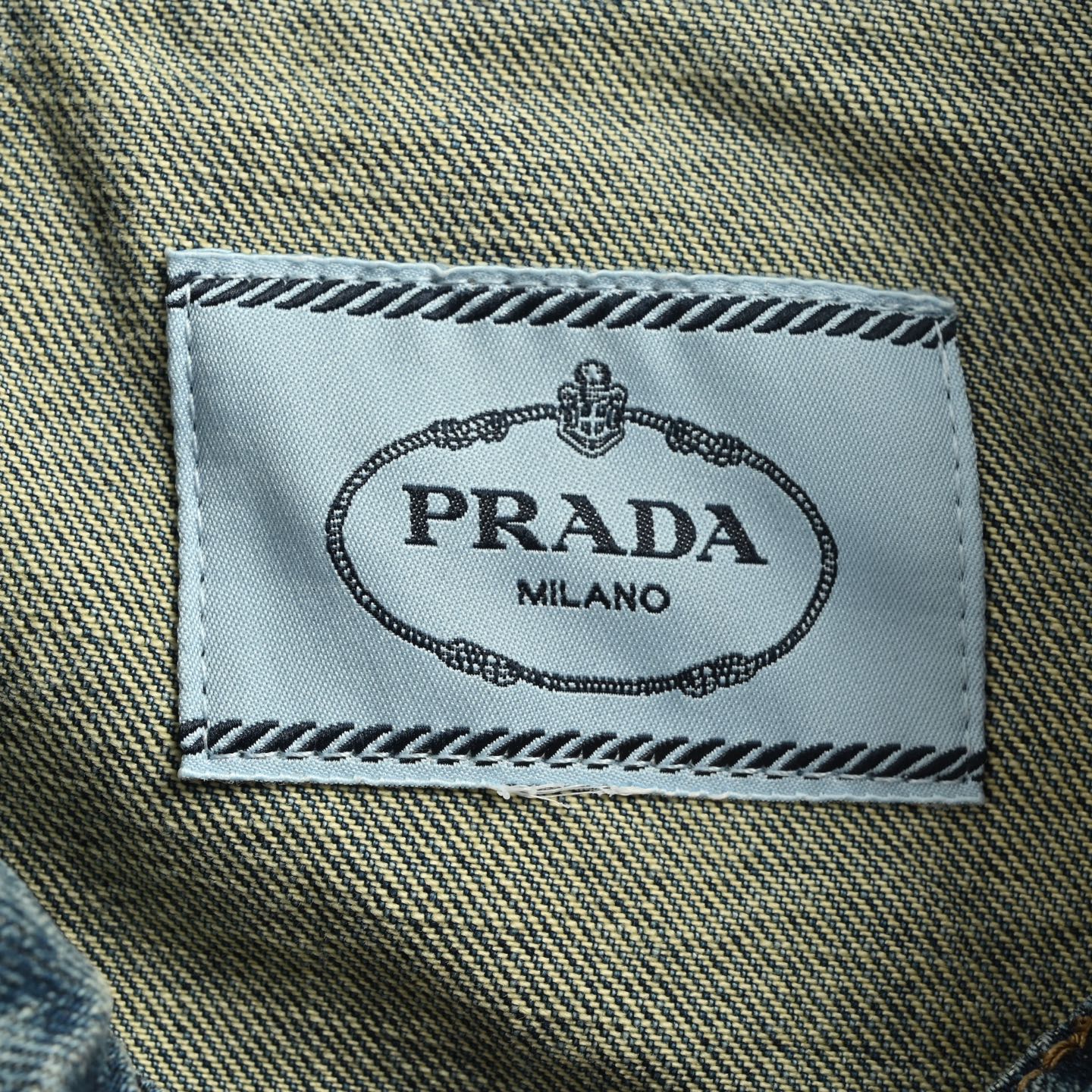 Prada/普拉达 25Fw 皮革拼接牛仔夹克外套