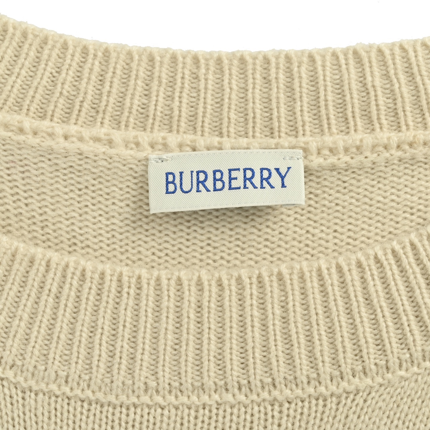 Burberry/巴宝莉 格纹战马贴布圆领毛衣 巴宝莉 25ss新款羊毛衫