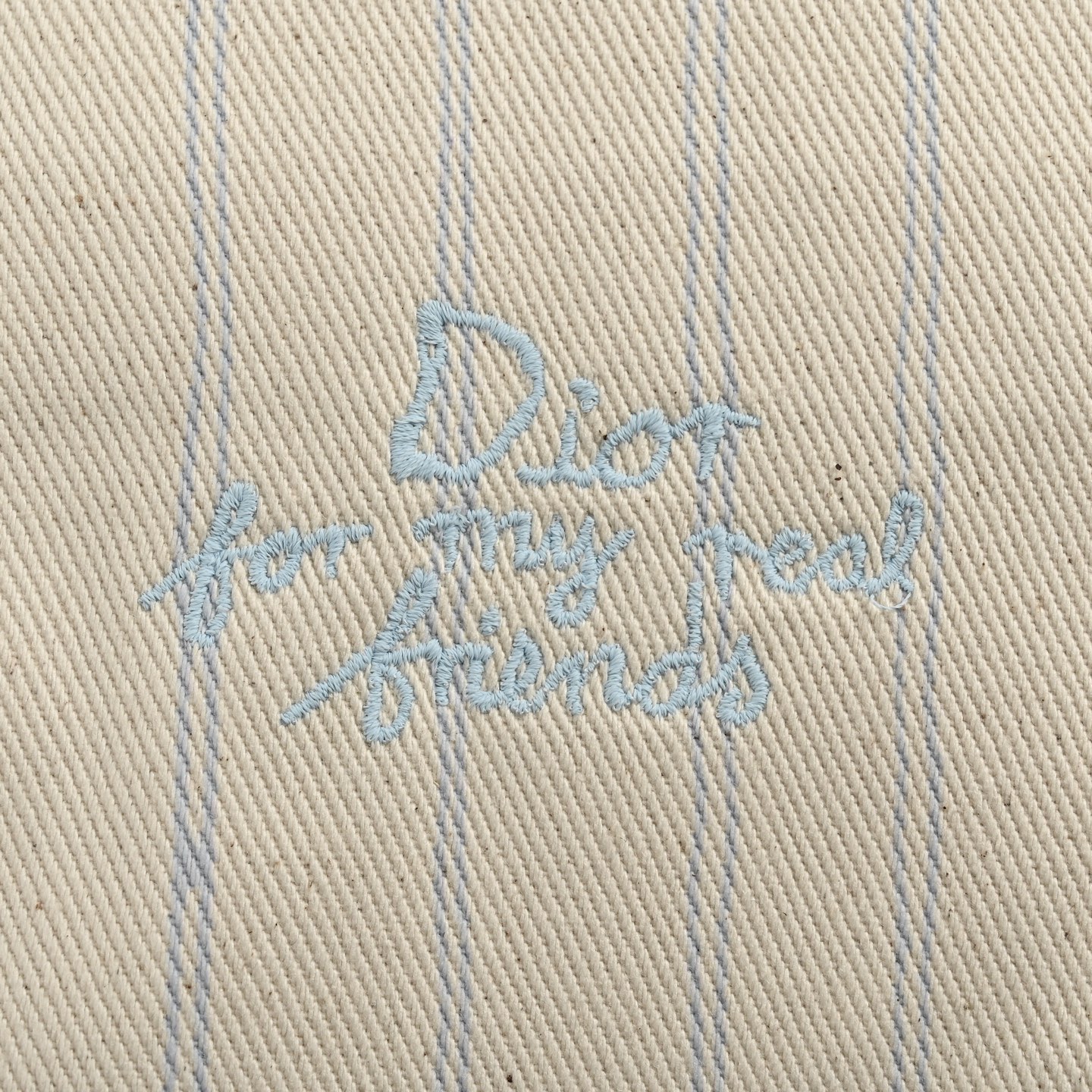 Dior/迪奥 25ss 条纹牛仔套装外套 条纹字母Logo印花单排扣长袖衬衫式夹克外套