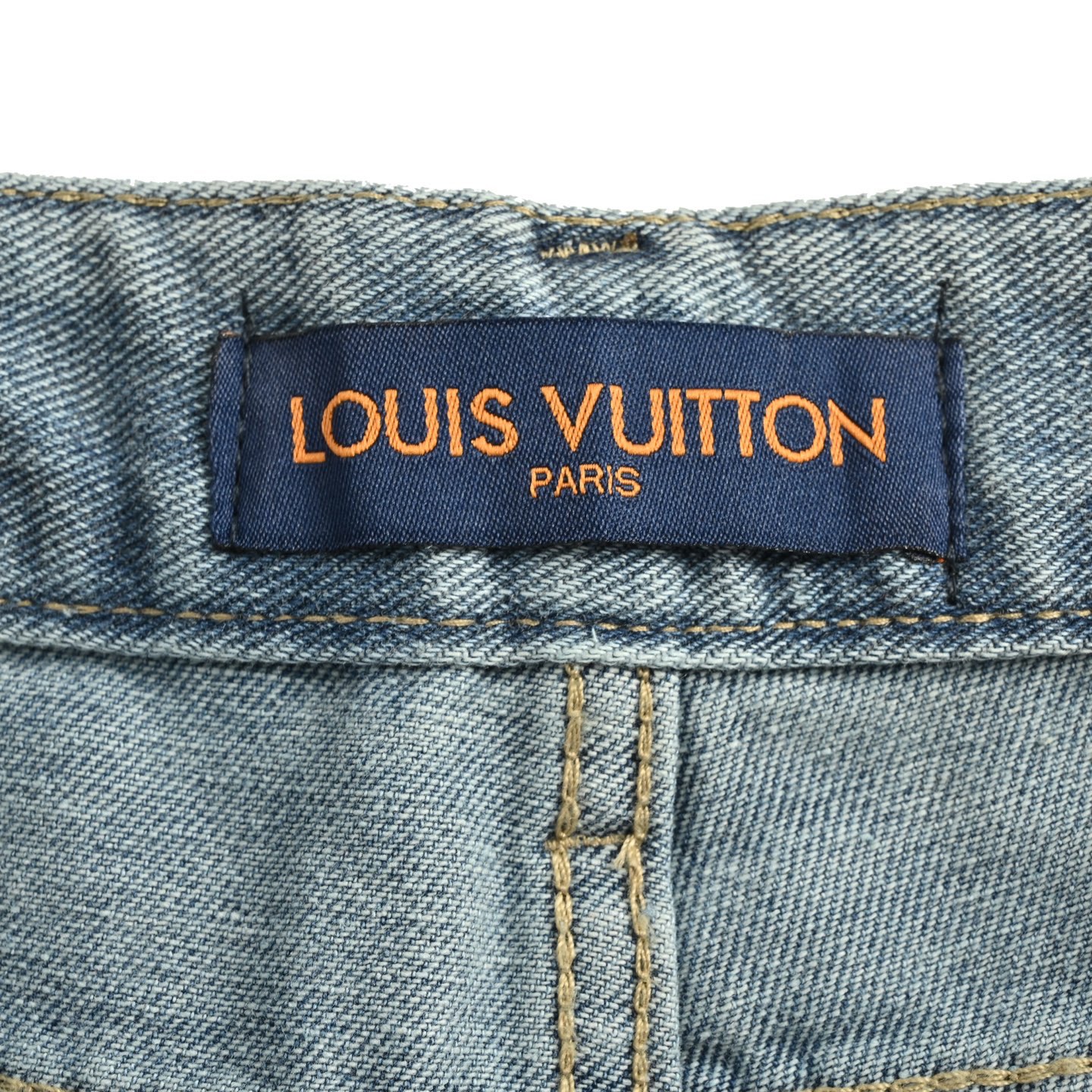 Louis Vuitton/路易威登 24Fw 破洞老花套装牛仔裤