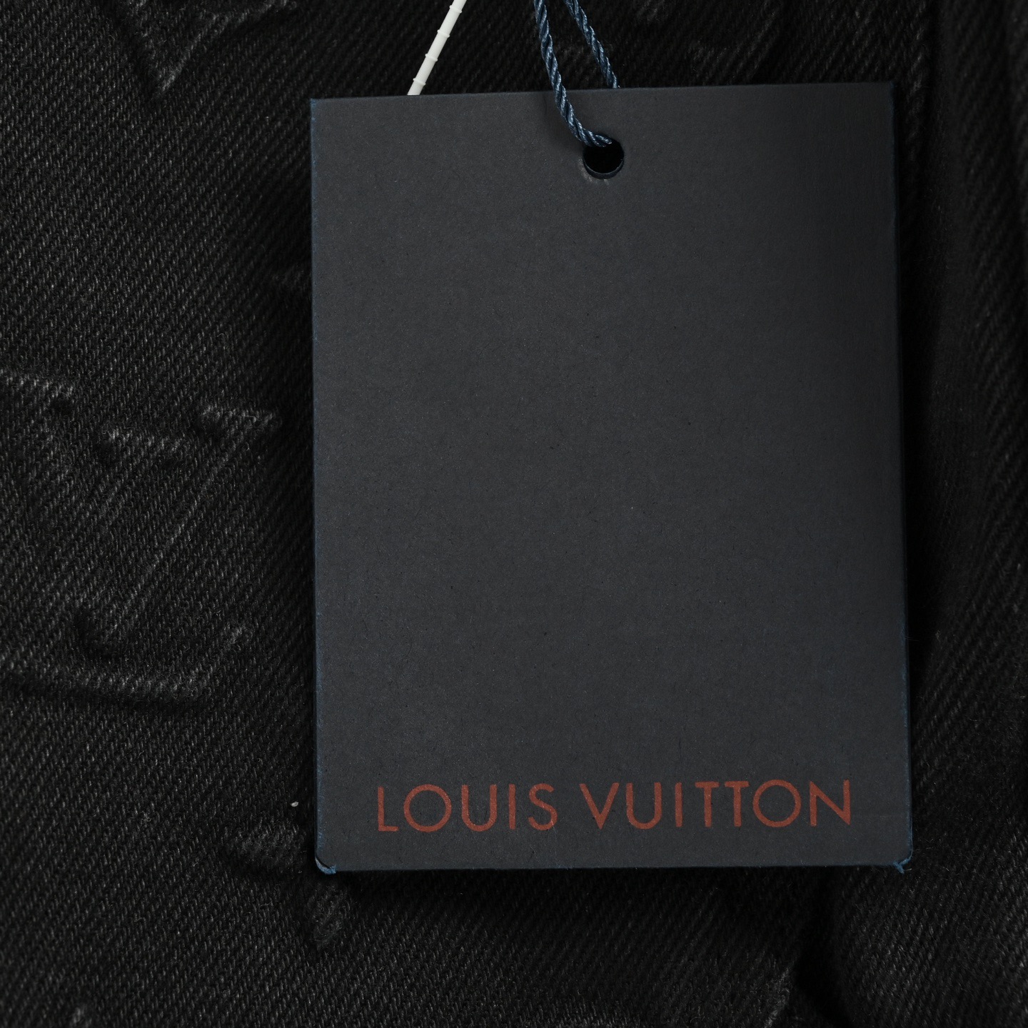 Louis Vuitton/路易威登 老花浮雕水洗牛仔裤 蓝色/黑色