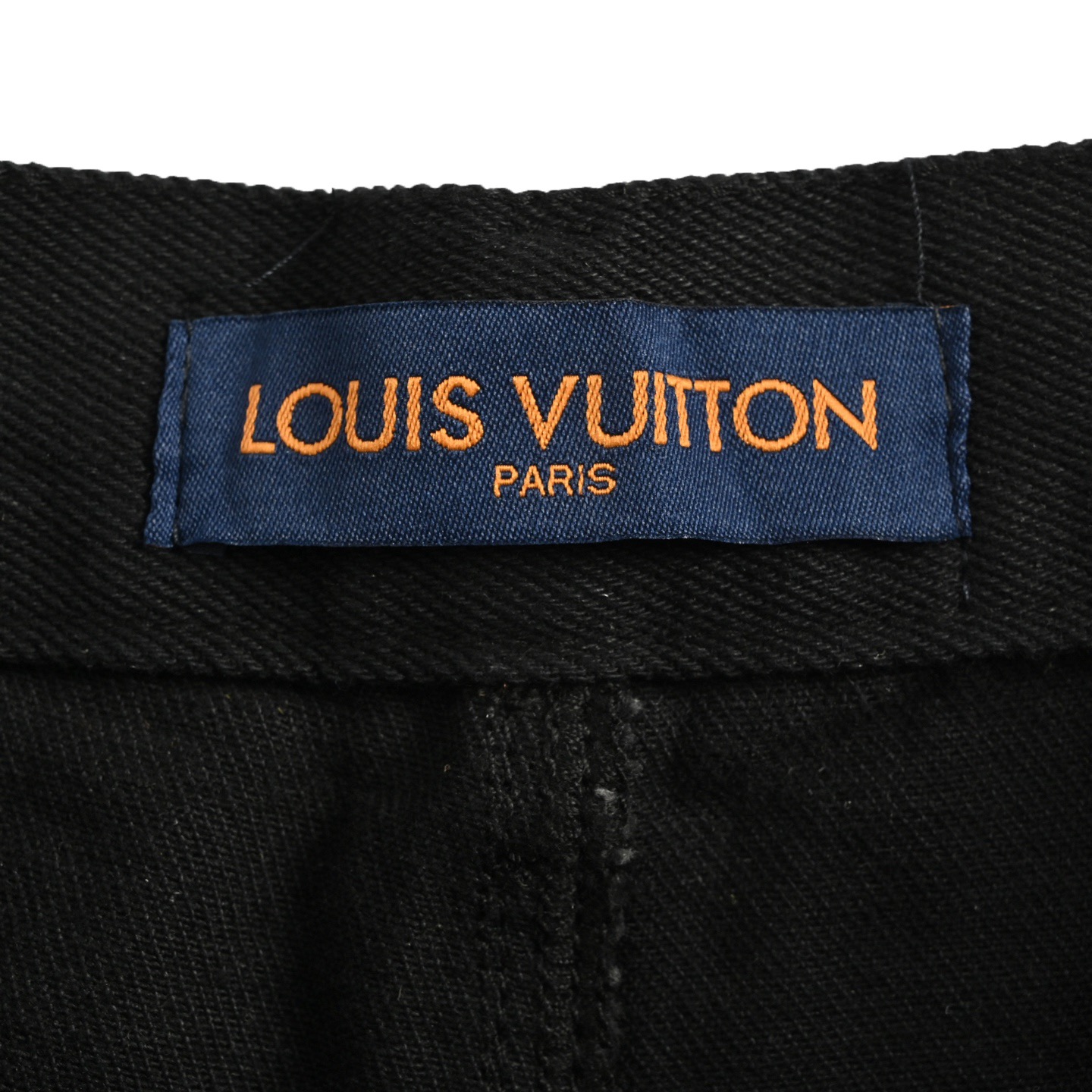 Louis Vuitton/路易威登 老花浮雕水洗牛仔裤 蓝色/黑色