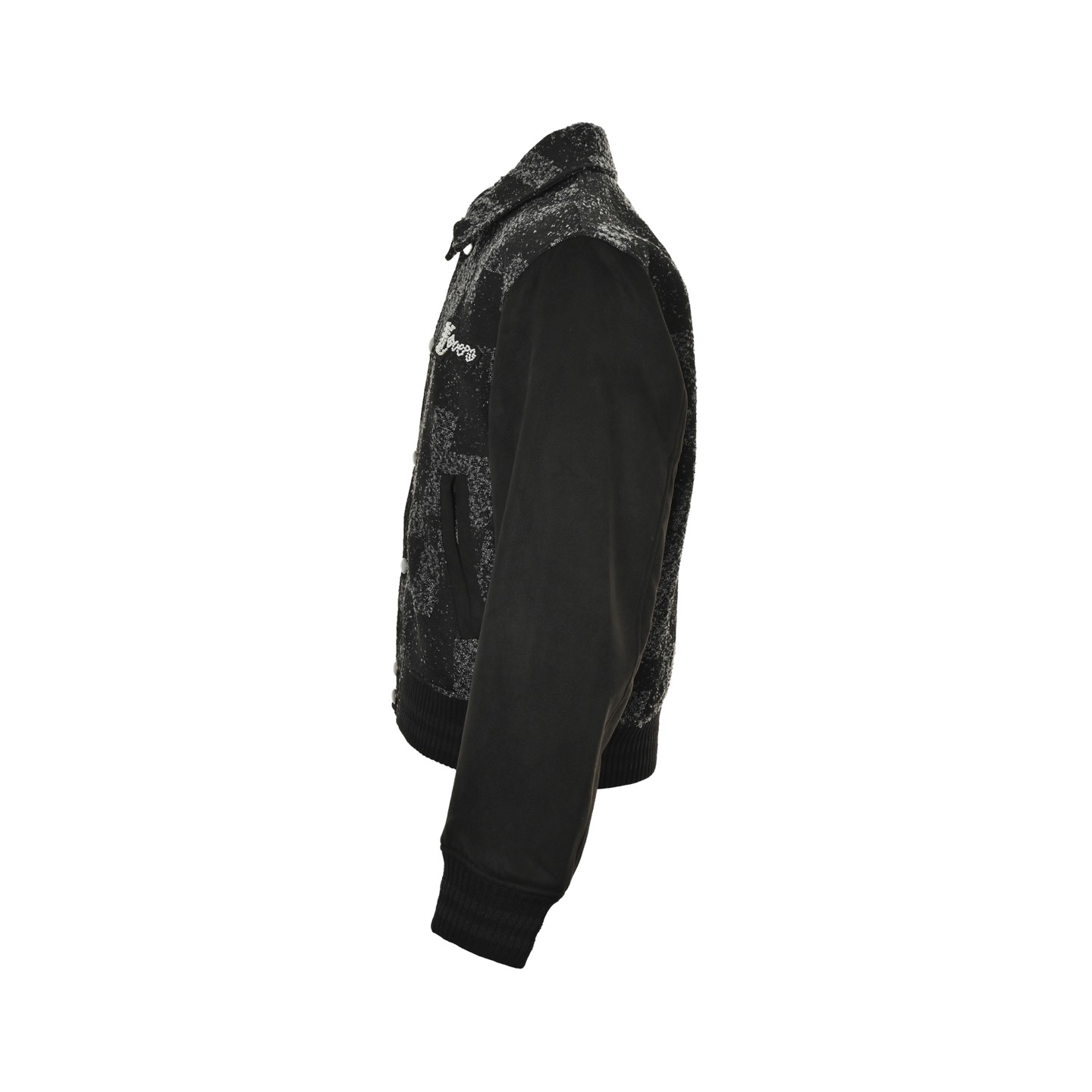 Louis Vuitton/路易威登 菲董系列珍珠烫钻马赛克棒球服外套