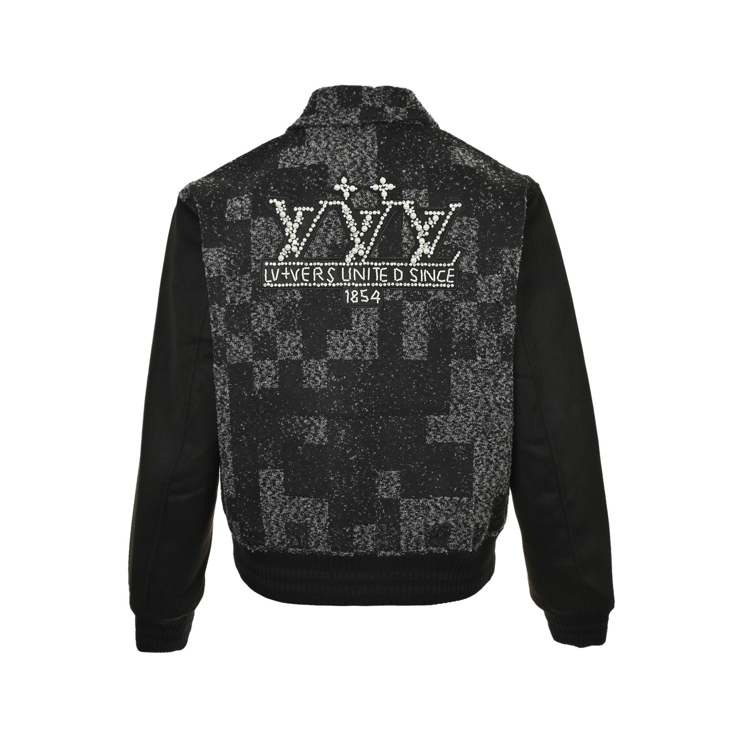 Louis Vuitton/路易威登 菲董系列珍珠烫钻马赛克棒球服外套