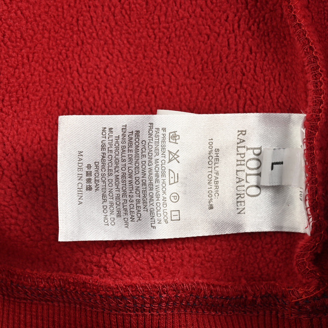 Ralph Lauren/拉夫劳伦 刺绣小标缝线连帽卫衣