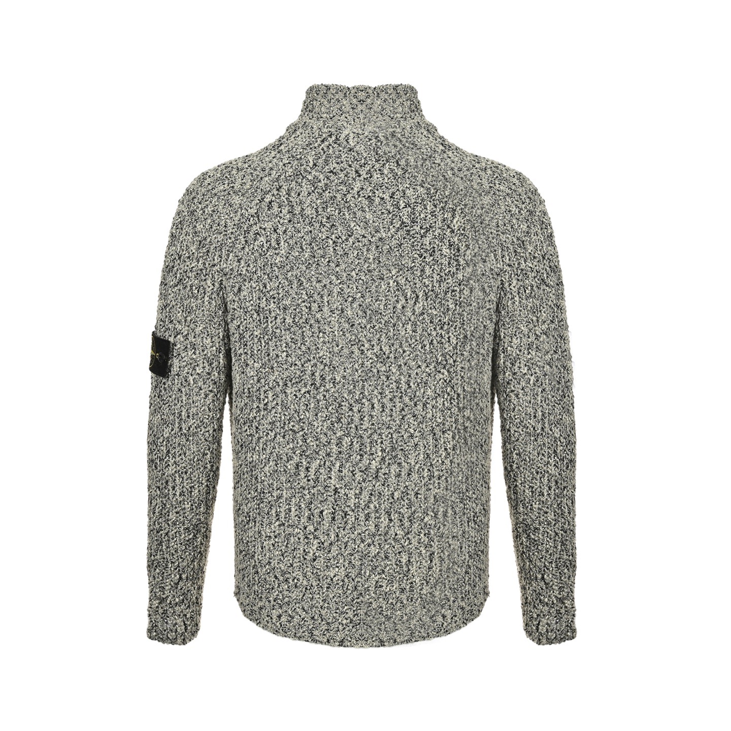 Stone Island/石头岛 25Fw 袖标拉链开衫毛衣