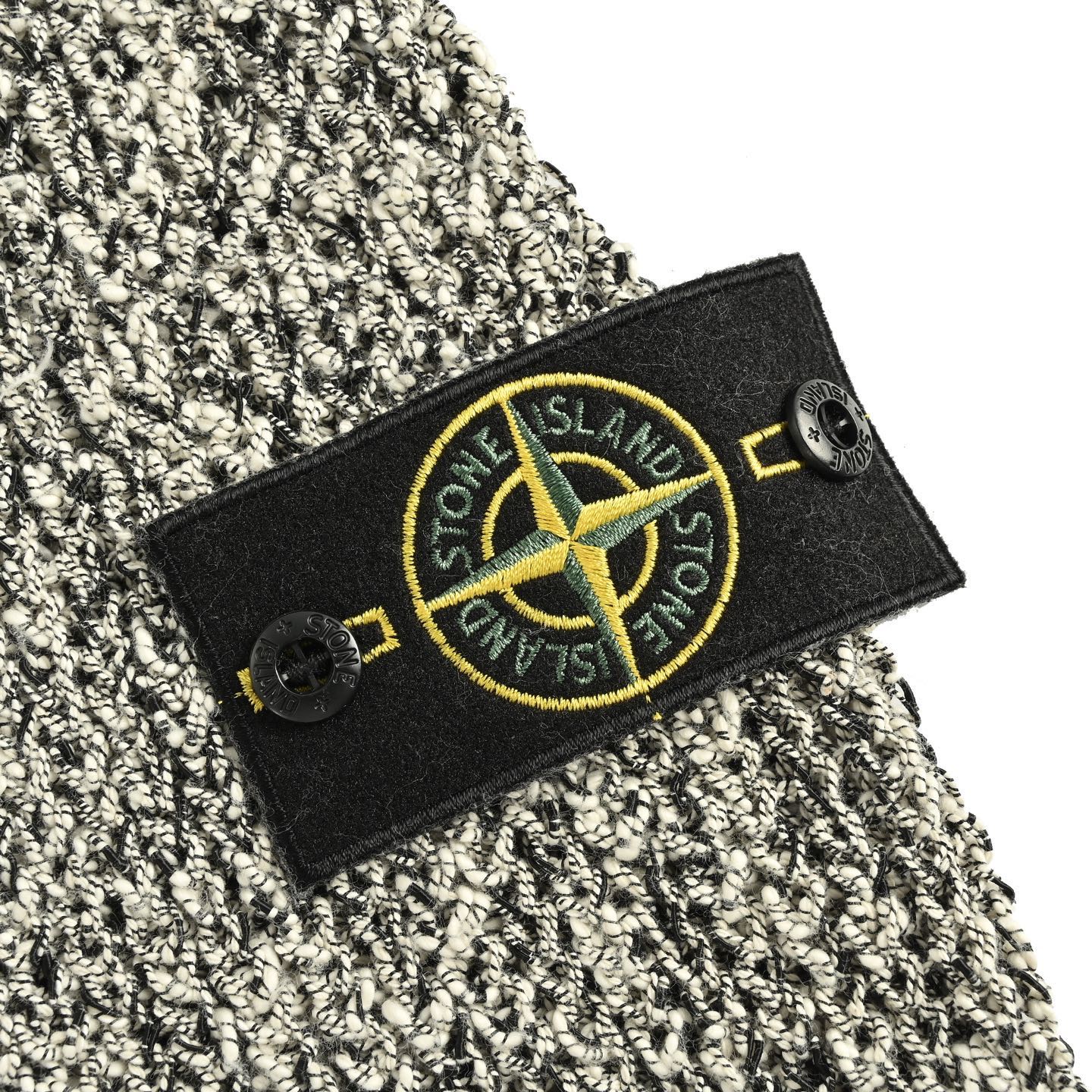 Stone Island/石头岛 25Fw 袖标拉链开衫毛衣