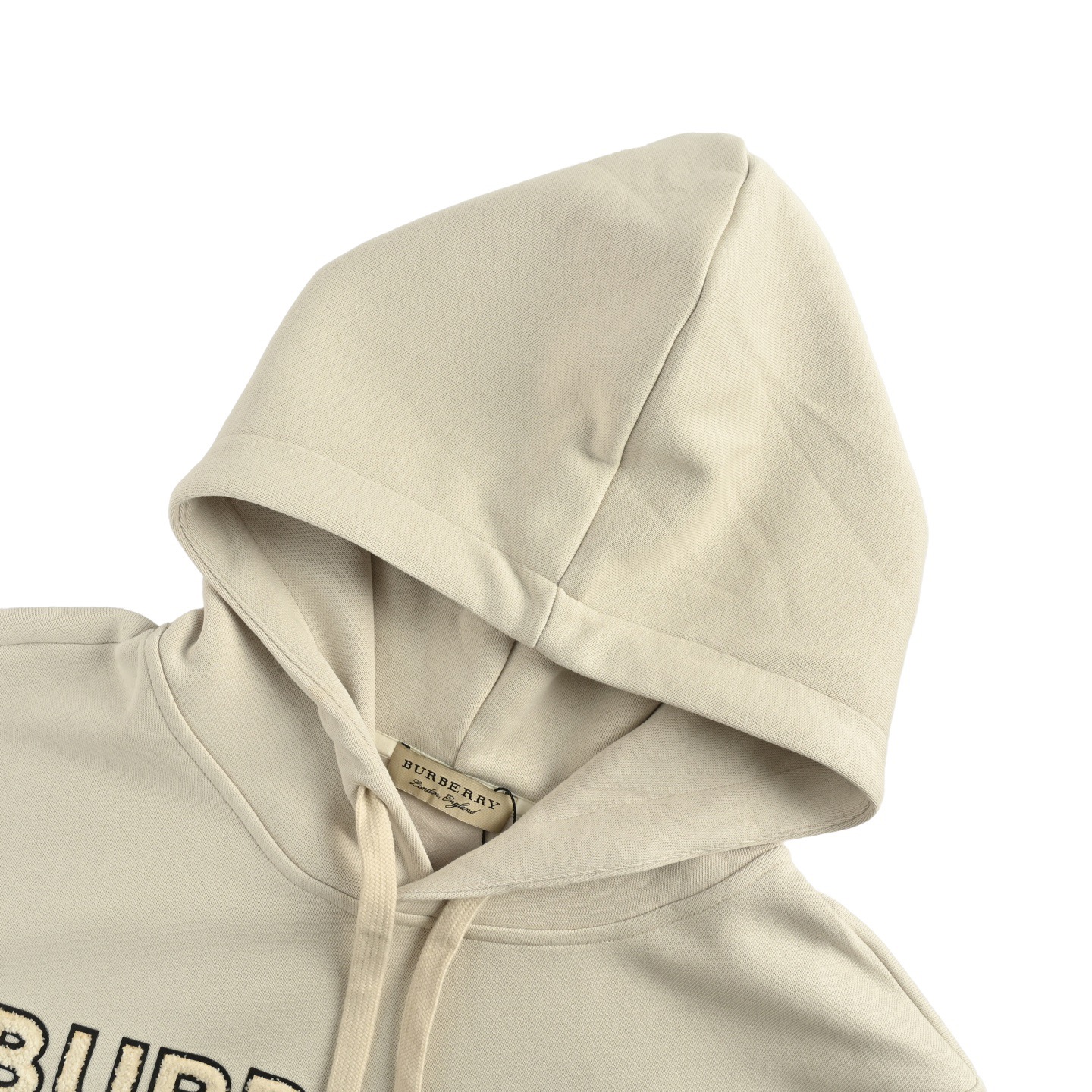 Burberry/巴宝莉 25Fw 毛巾贴布字母连帽卫衣 Burberry 连帽卫衣
