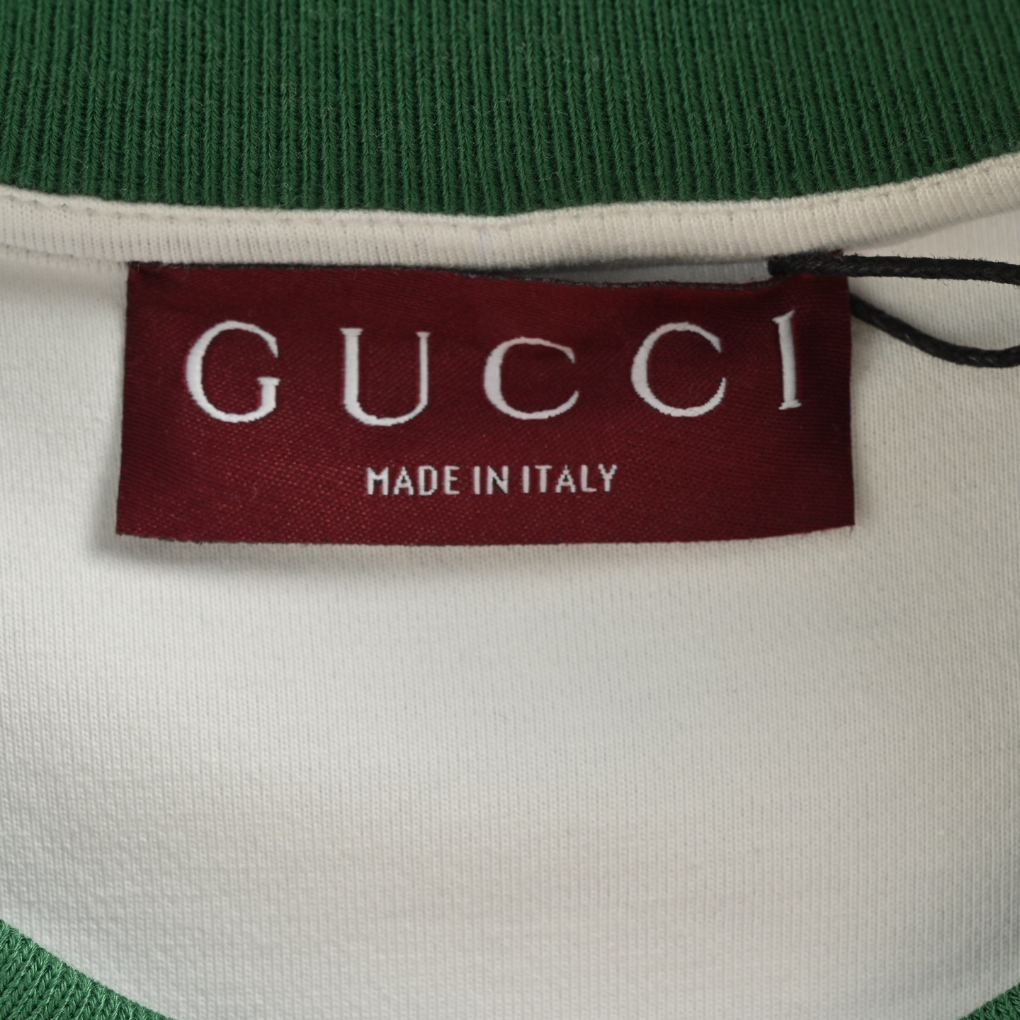 Gucci/古驰 25Fw 刺绣小标红绿螺纹圆领卫衣
