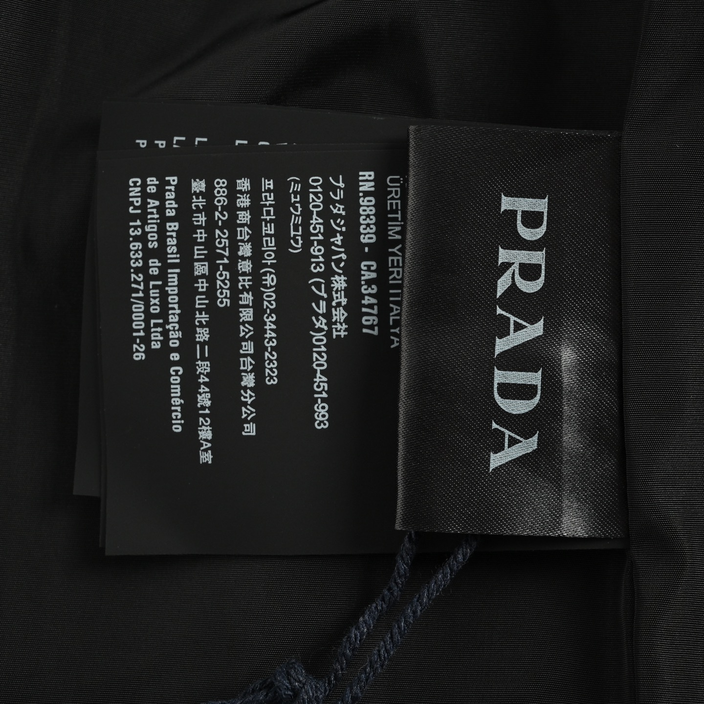 Prada/普拉达 三角标单排扣皮衣夹克外套 定制荔枝纹小羊皮