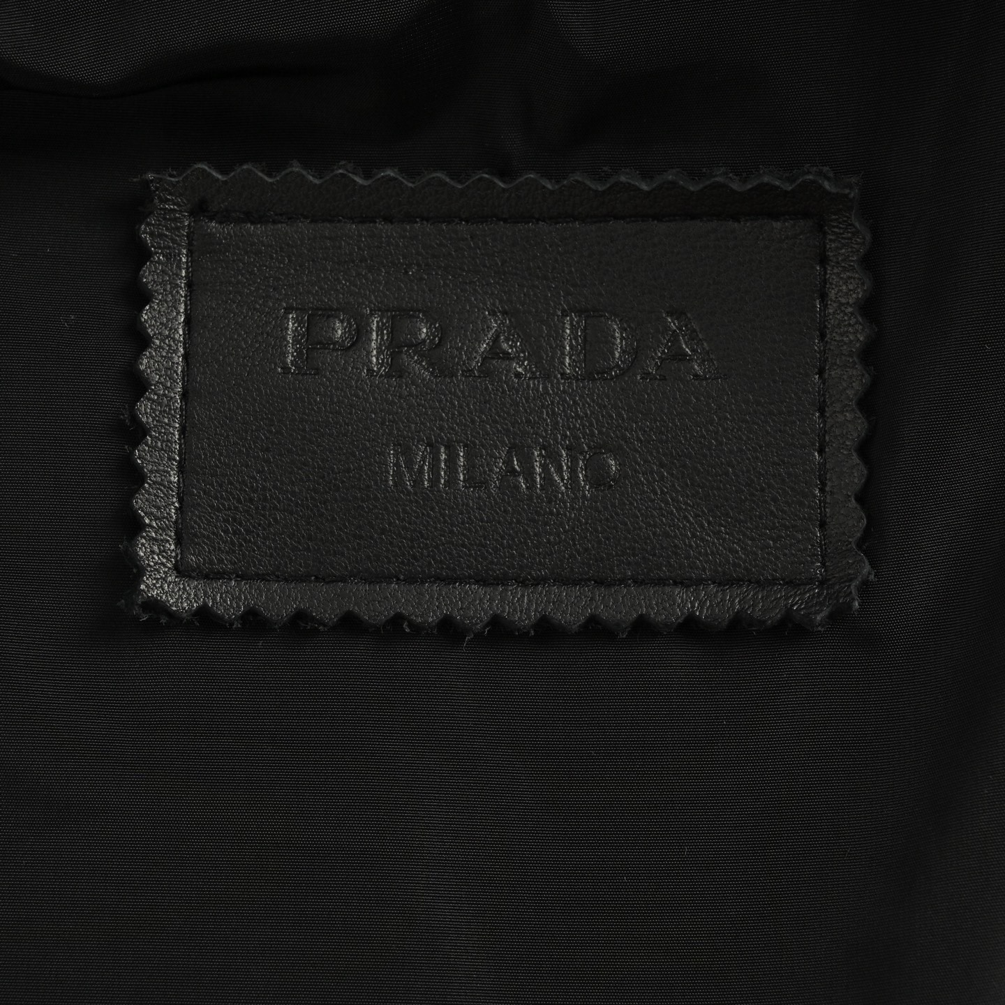 Prada/普拉达 三角标单排扣皮衣夹克外套 定制荔枝纹小羊皮