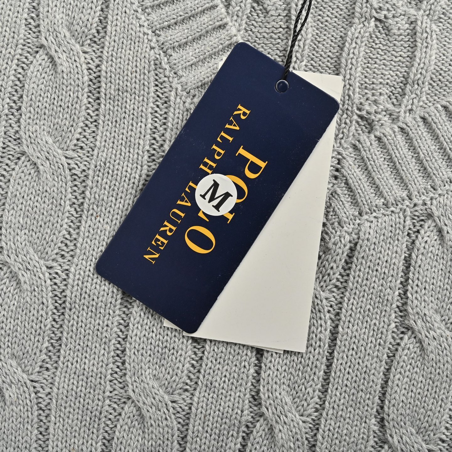 RALPH LAUREN/拉夫劳伦 24Fw 女士绞花V领毛衣 RL｜拉夫劳伦Polo经典胸前战马刺绣绞花纹麻花扭绳V领毛衣高品质