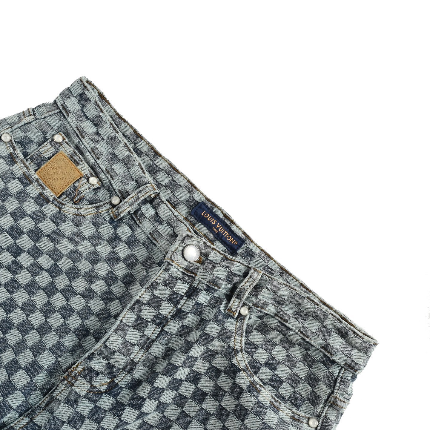 Louis Vuitton/路易威登 25Fw 棋盘格牛仔裤