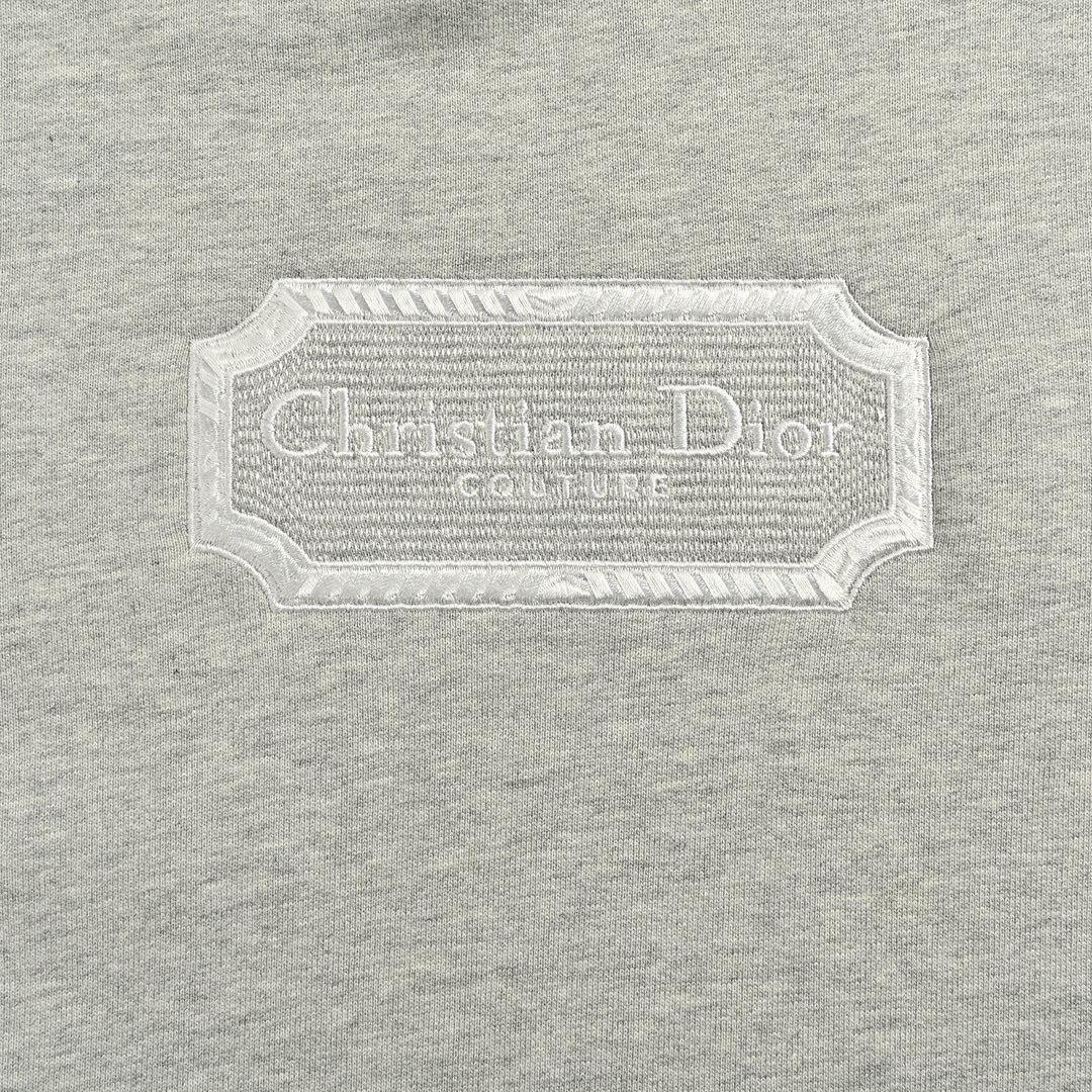 Dior/迪奥 22Fw 刺绣银标连帽卫衣 采用26S 380G双股精梳棉