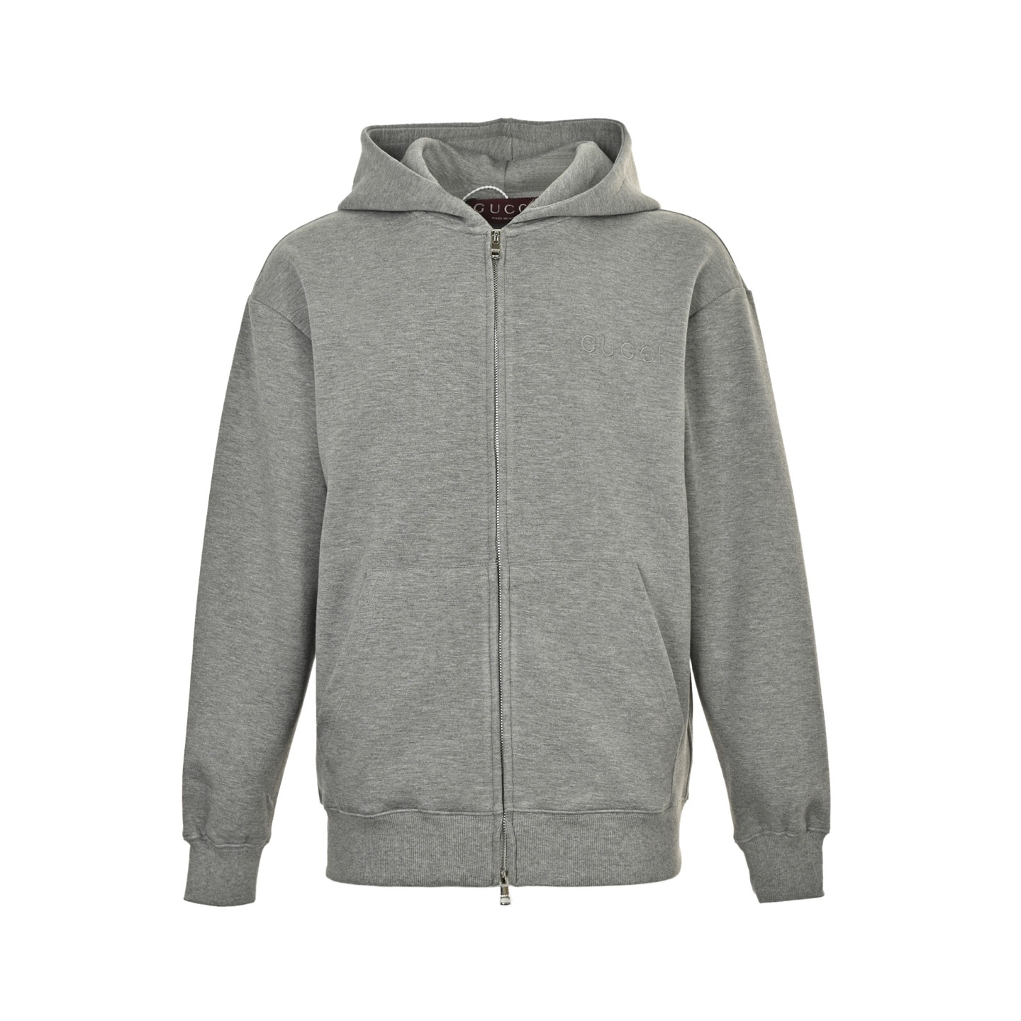 本地自取：💰230
Gucci/古驰 25Fw 小标刺绣空气棉拉链外套
  采用480克纯棉双纱鱼鳞毛圈面料  
· 面部无尘烧毛工艺 底部吸毛 环保活性染 
· 进口田岛机器刺绣刺绣 字母
· 双针车线跨缝工艺
· 原版主唛水洗吊牌防潮纸包装
   颜色：灰色、黑色、抹茶色
   Size:S-XL