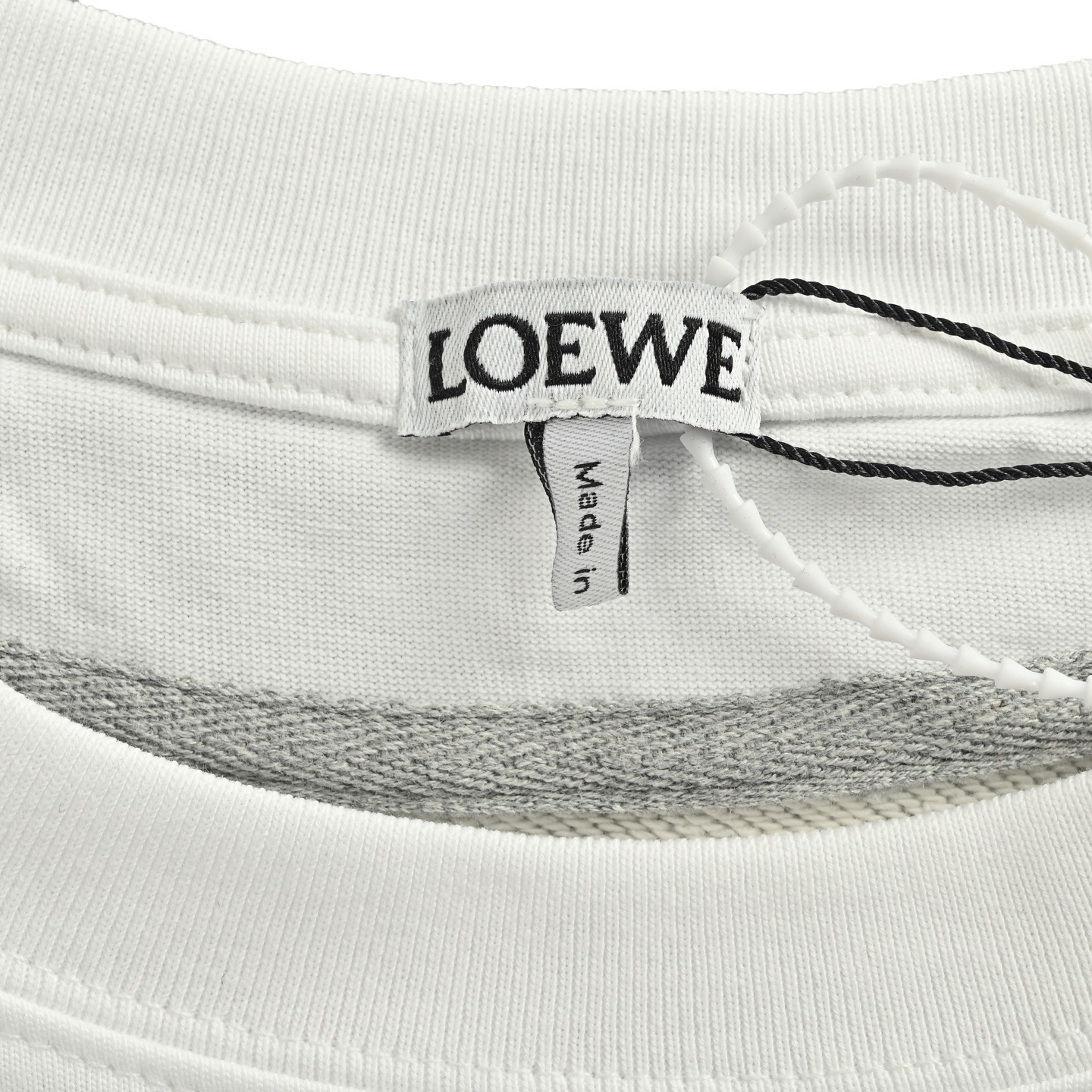 Loewe 罗意威 25Fw 假两件圆领卫衣 黑色 灰色-Chinese UA Cheap High Quatity Brand Clothes Bags handbags Sneakers wholesale wholesaler seller from China Factory suppliers Fashion Clothing Shoes best Quality Beautiful Price Loewe 罗意威 25Fw 假两件圆领卫衣 黑色 灰色