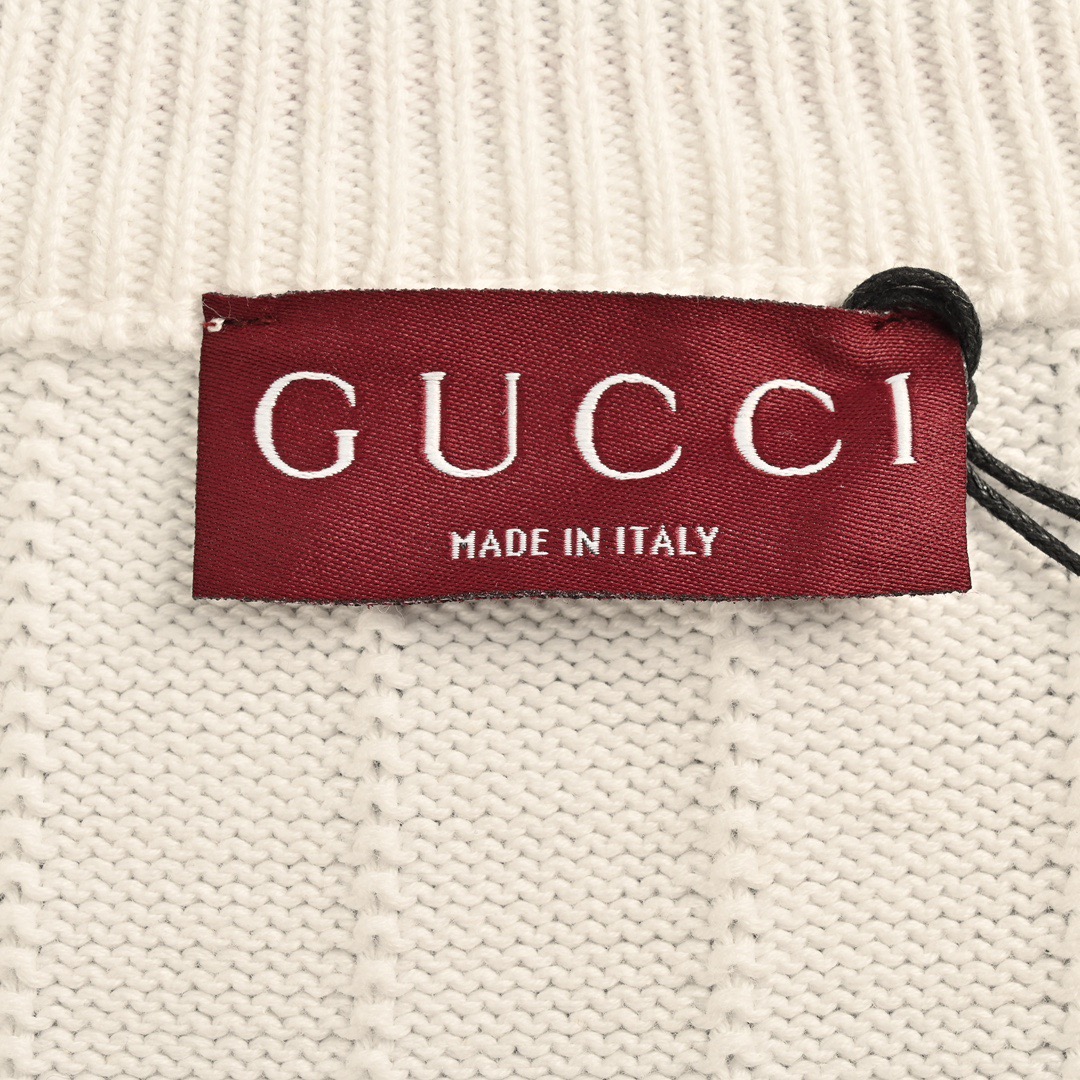 Gucci 古驰 24Fw 签名字母刺绣开衫毛衣-Chinese UA Cheap High Quatity Brand Clothes Bags handbags Sneakers wholesale wholesaler seller from China Factory suppliers Fashion Clothing Shoes best Quality Beautiful Price Gucci 古驰 24Fw 签名字母刺绣开衫毛衣