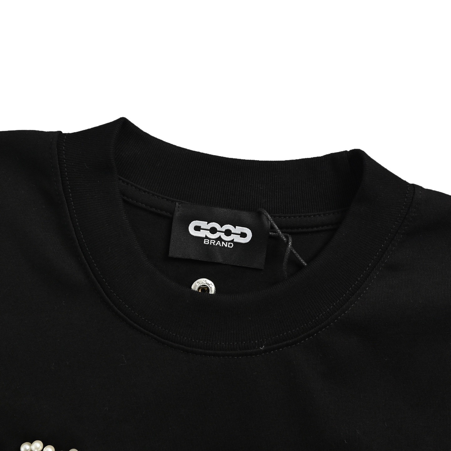 GOODBRAND 25ss 珍珠刺绣重工短袖-Top High Quatity Cheap Sneakers Fashion Clothing Clothes Bags handbags Shoes of all Brand wholesale With The best Quality And Beautiful Price from China Factory Chinese suppliers wholesaler seller GOODBRAND 25ss 珍珠刺绣重工短袖