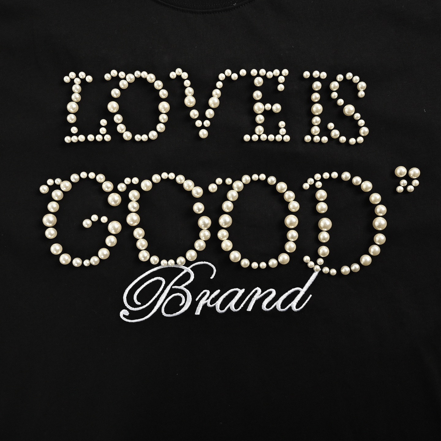 GOODBRAND 25ss 珍珠刺绣重工短袖-Top High Quatity Cheap Sneakers Fashion Clothing Clothes Bags handbags Shoes of all Brand wholesale With The best Quality And Beautiful Price from China Factory Chinese suppliers wholesaler seller GOODBRAND 25ss 珍珠刺绣重工短袖