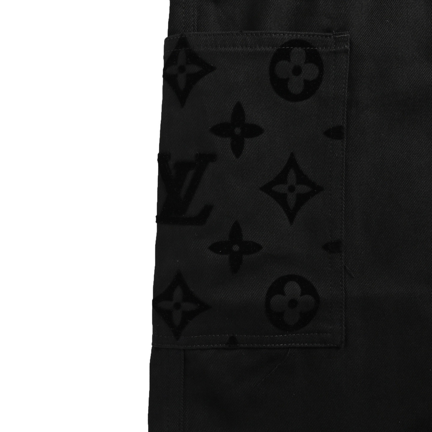 Louis Vuitton 路易威登 24ss 口袋植绒拼接短裤