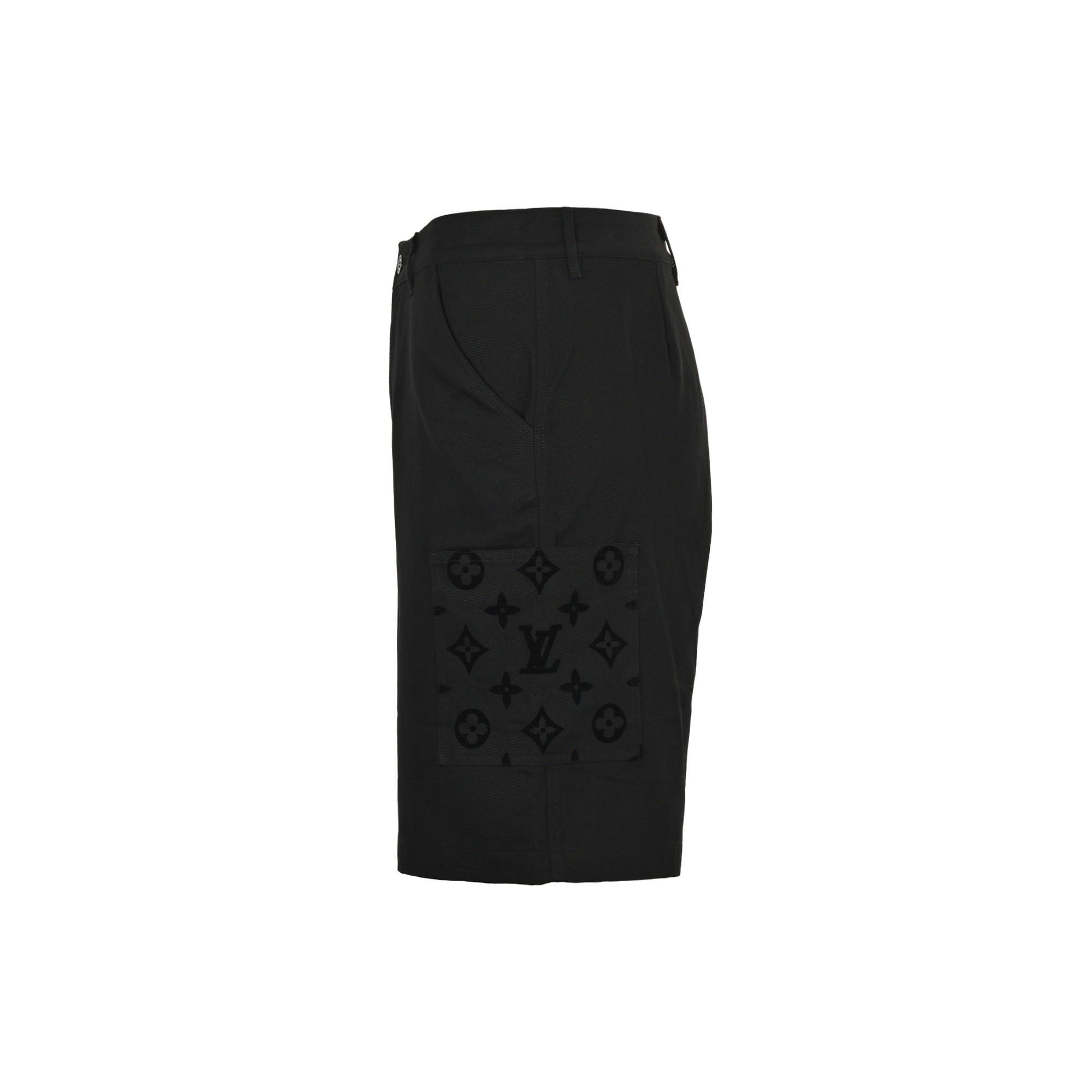 Louis Vuitton 路易威登 24ss 口袋植绒拼接短裤