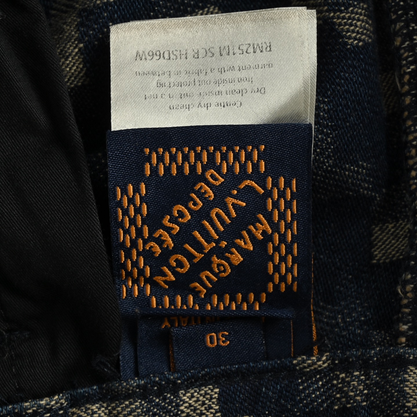 Louis Vuitton 路易威登 25ss 蛇纹马赛克牛仔短裤