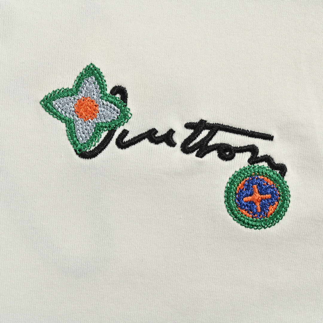 Louis Vuitton 路易威登 花卉字母刺绣短袖-Chinese UA Cheap High Quatity Brand Clothes Bags handbags Sneakers wholesale wholesaler seller from China Factory suppliers Fashion Clothing Shoes best Quality Beautiful Price Louis Vuitton 路易威登 花卉字母刺绣短袖