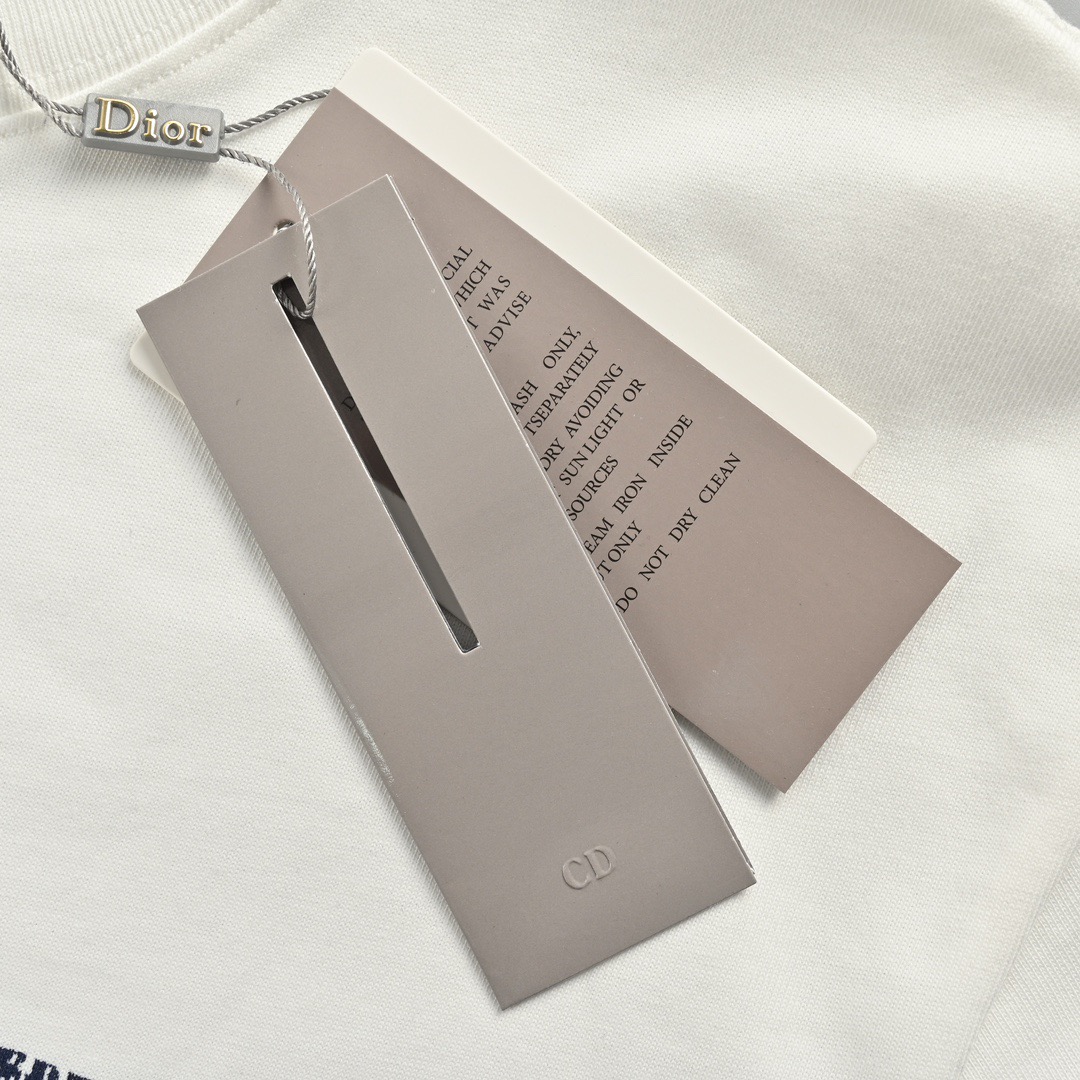 Dior 迪奥 23ss 蓝色条纹字母印花短袖-Chinese UA Cheap High Quatity Brand Clothes Bags handbags Sneakers wholesale wholesaler seller from China Factory suppliers Fashion Clothing Shoes best Quality Beautiful Price Dior 迪奥 23ss 蓝色条纹字母印花短袖