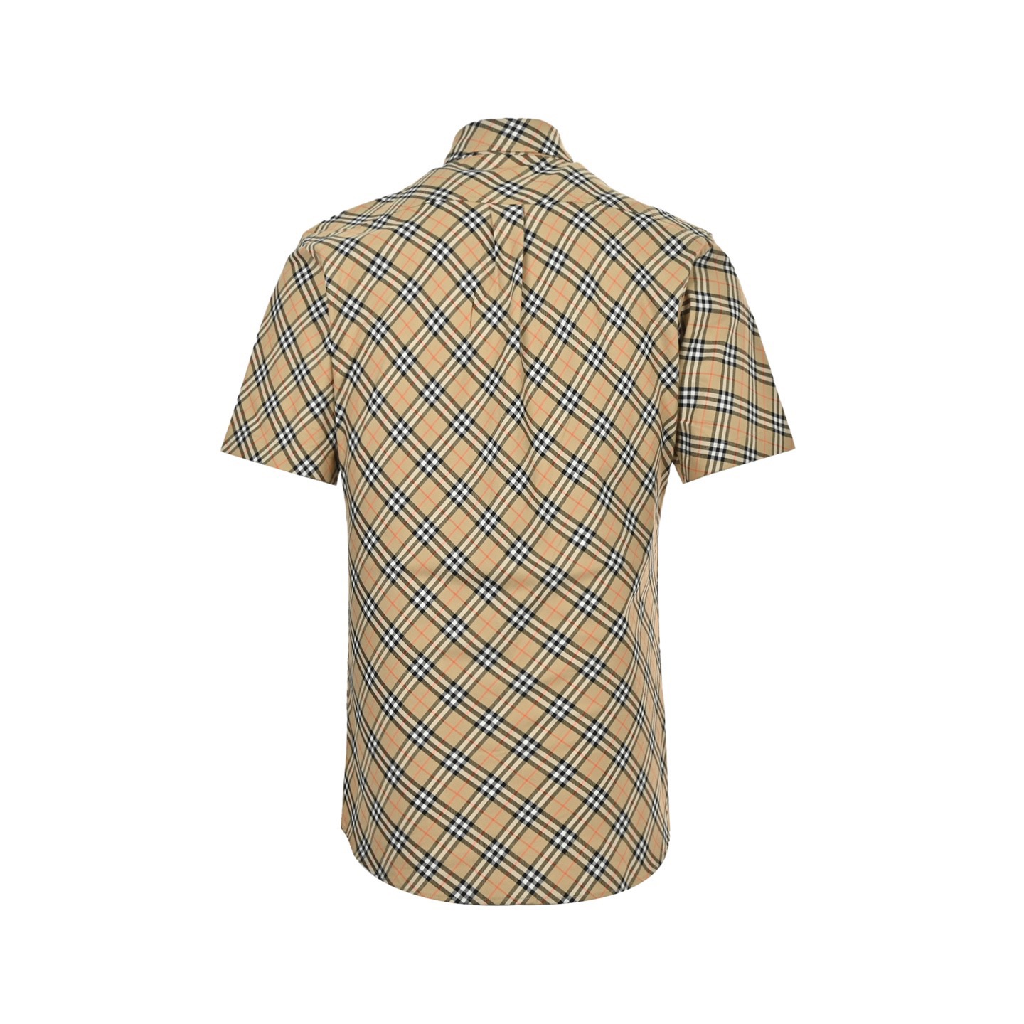 Burberry/巴宝莉 25ss 盾牌刺绣斜格纹短袖衬衫