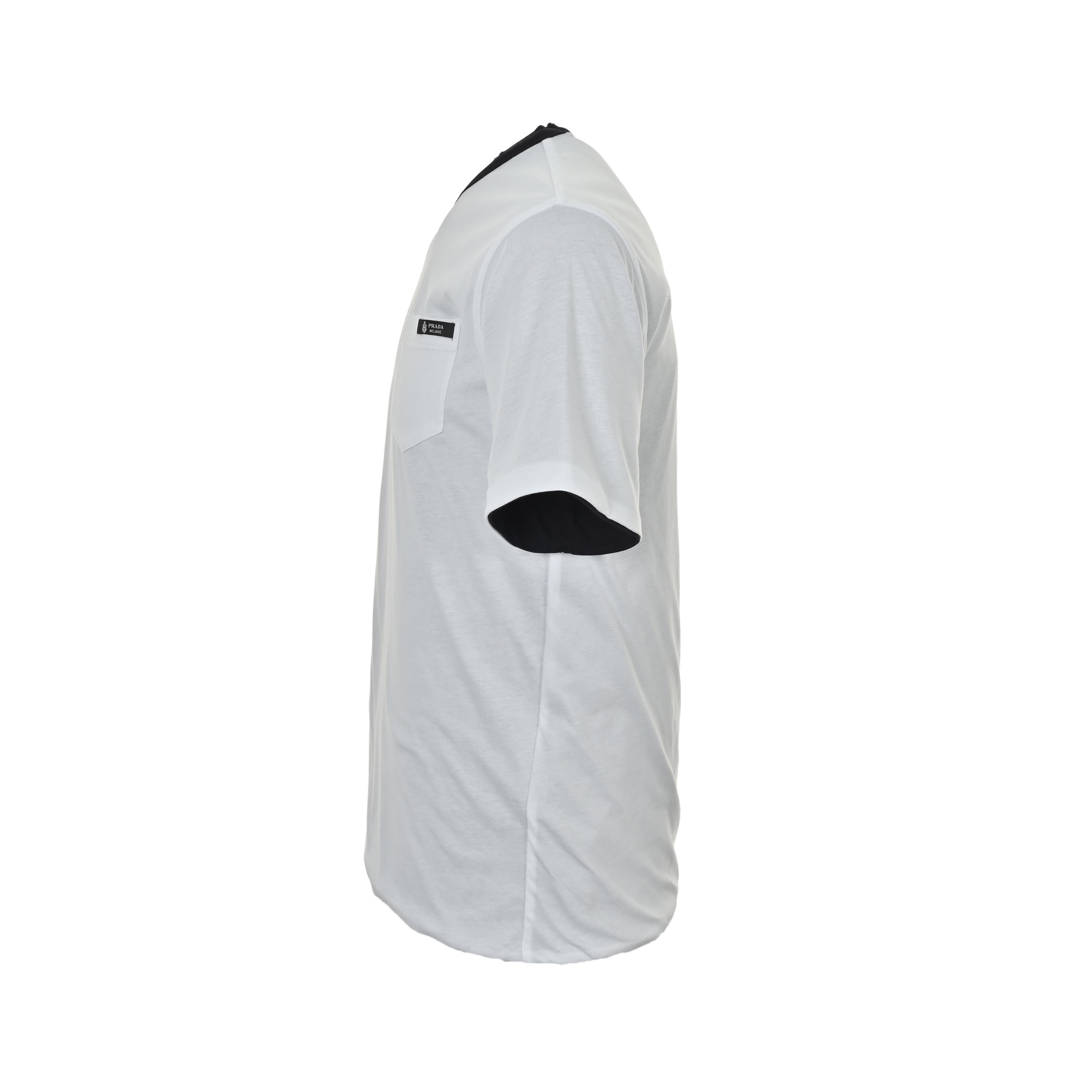 Prada/普拉达 口袋徽标撞色双面短袖-Top High Quatity Cheap Sneakers Fashion Clothing Clothes Bags handbags Shoes of all Brand wholesale With The best Quality And Beautiful Price from China Factory Chinese suppliers wholesaler seller Prada/普拉达 口袋徽标撞色双面短袖