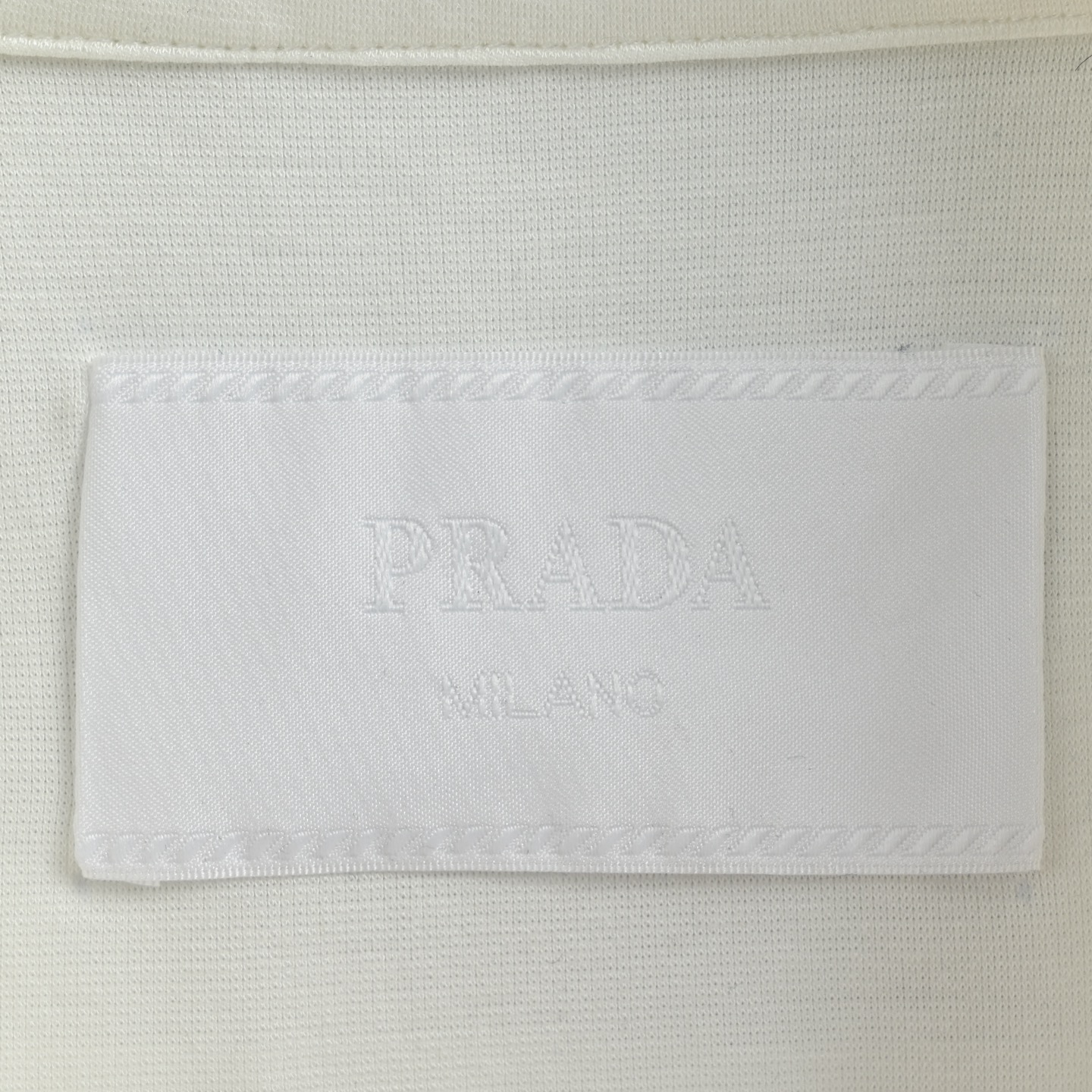 Prada/普拉达 25ss 三角标尼龙口袋拼接Polo短袖