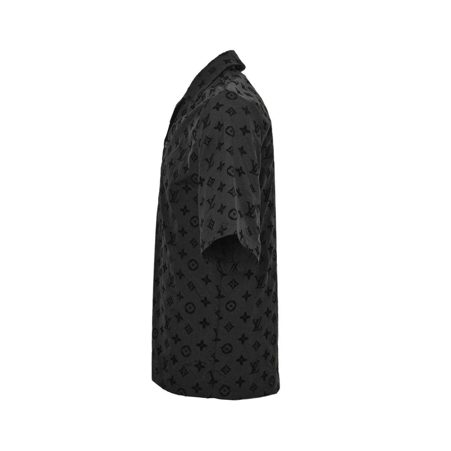 Louis Vuitton/路易威登 25ss 满印老花植绒短袖衬衫