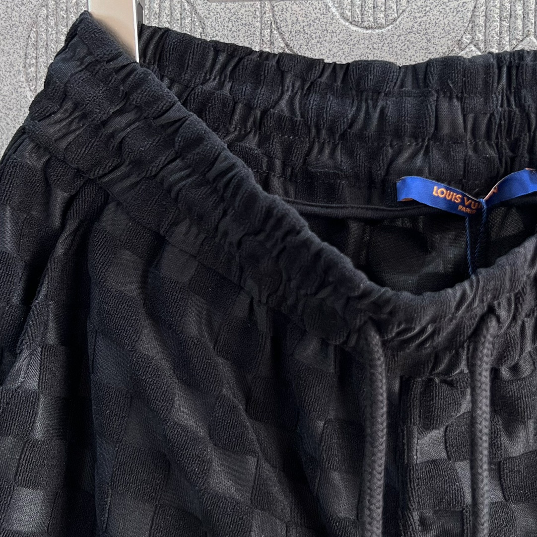 2024SS Louis Vuitton Knitting Shorts with Velvet and Gold Details - 图片 7