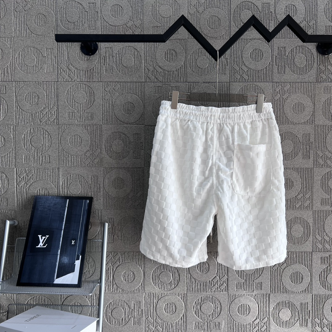 2024SS Louis Vuitton Knitting Shorts with Velvet and Gold Details - 图片 2