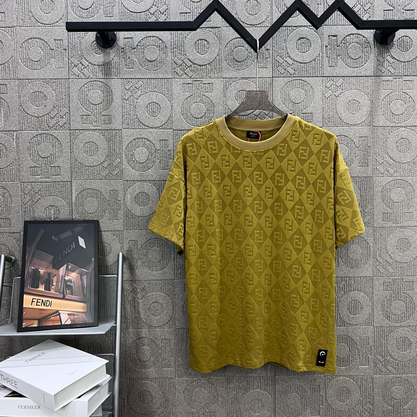 FENDI 187 Collection: 1980s Inspired, Chromosome Dye, Unisex Fashion in Yellow