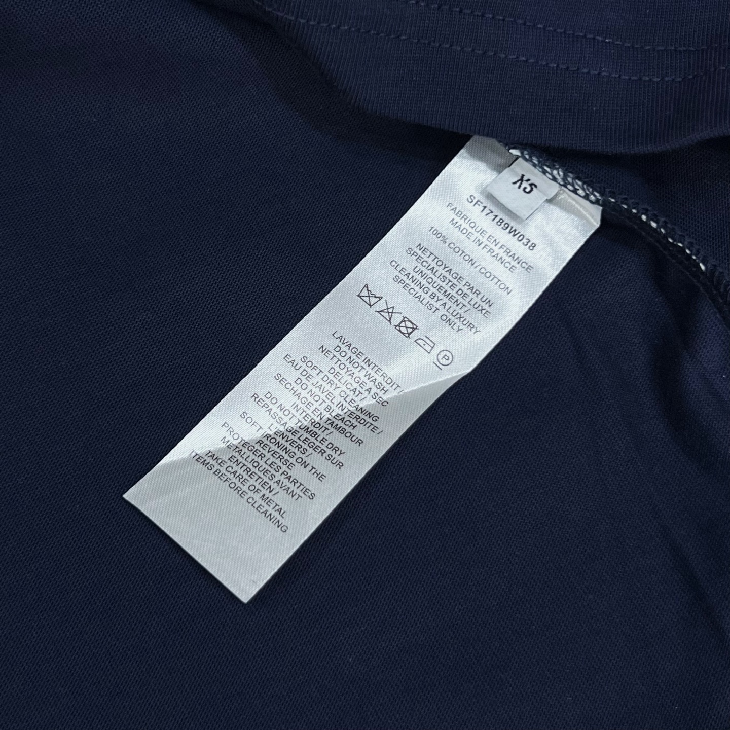 “1980s-inspired Balmain Logo T-shirt in Po-Blue, Chromosome Dye, Unisex XS-L” - 图片 8