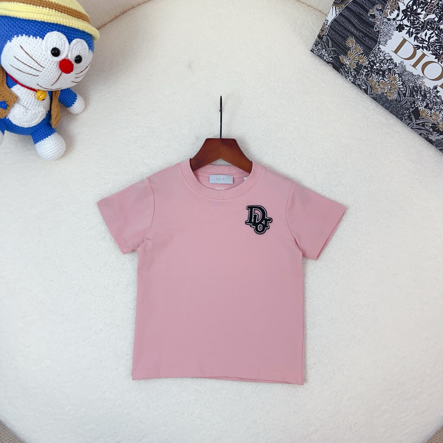 90-170㎝ Precio de compra grupal @ 49 @ Wu Shao Dior Manga corta con cuello redondo de puro algodón. El color caramelo e…