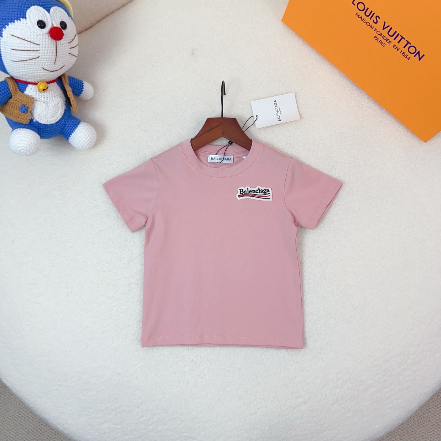 90-170㎝ Precio de compra grupal 49@无小 Balenciaga patchwork bordado manga corta 95% algodón, 5% modal Sin pilling, sin d…