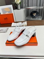 Hermes Shoes High Heel Pumps Slippers Cowhide Genuine Leather Spring Collection