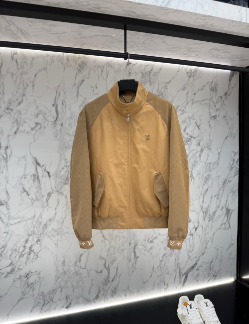 Louis Vuitton Jacquard Nylon Down Jacket with Metal Logo - Modern Design 1 Louis Vuitton Jacquard Nylon Down Jacket with Metal Logo - Modern Design
