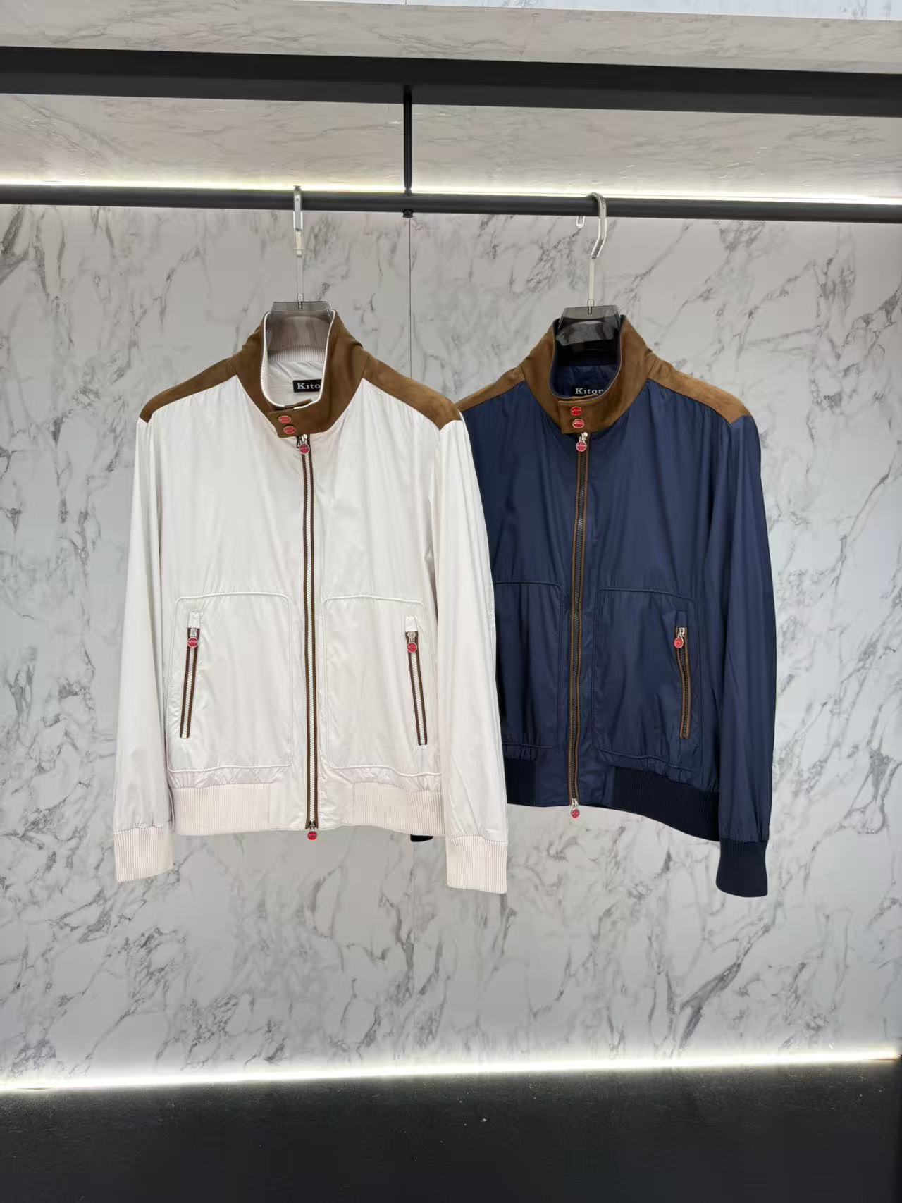 Kiton 春款2026最新款时尚设计师款夹克外套.处处细节显工艺足够的高级 结构性剪裁的设计改变来展现
