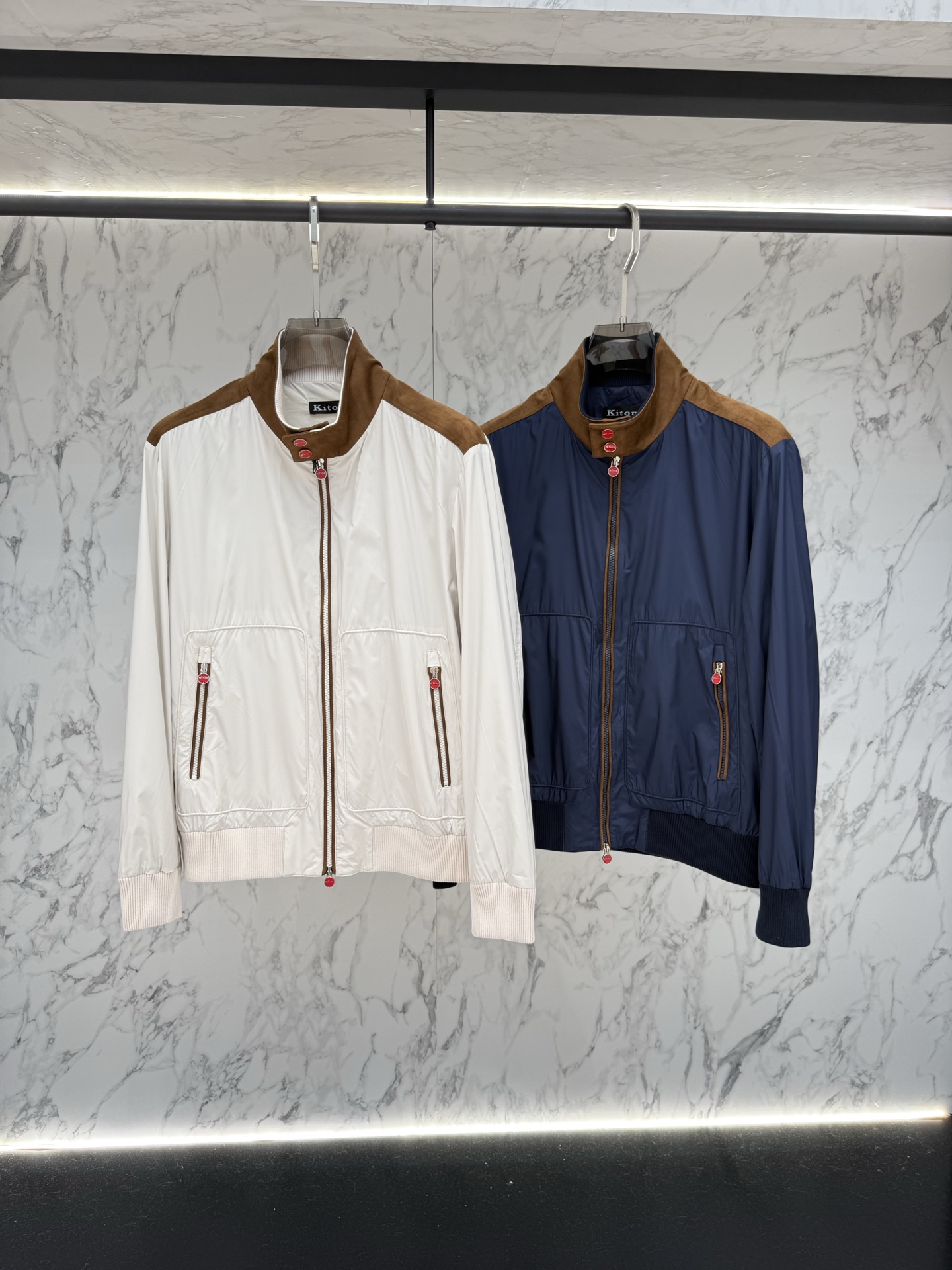 Kiton 春款2026最新款时尚设计师款夹克外套.处处细节显工艺足够的高级 结构性剪裁的设计改变来展现