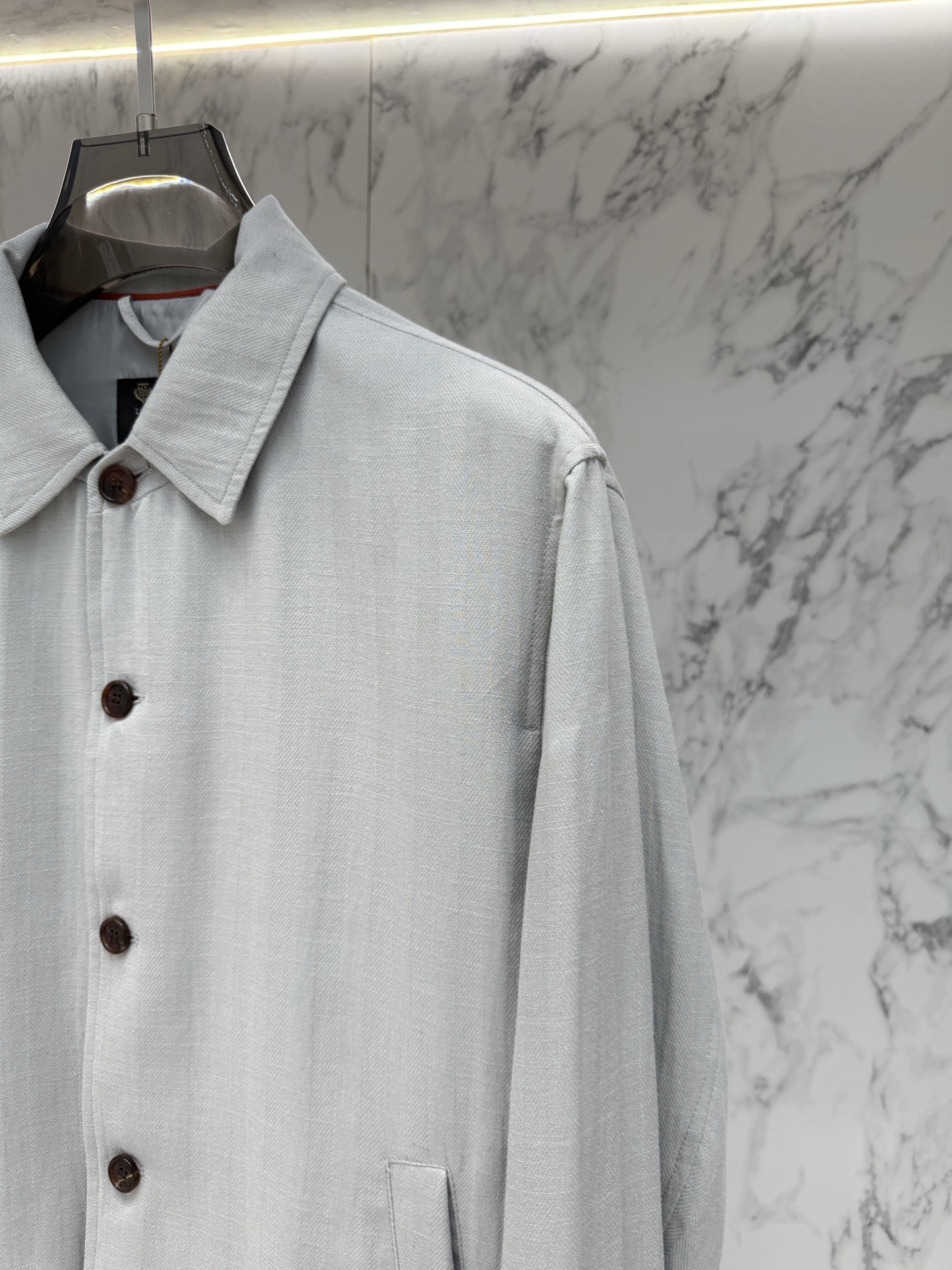 Loro piana 春款2026最新款时尚设计师款夹克外套.处处细节显工艺足够的高级 结构性剪裁的设计