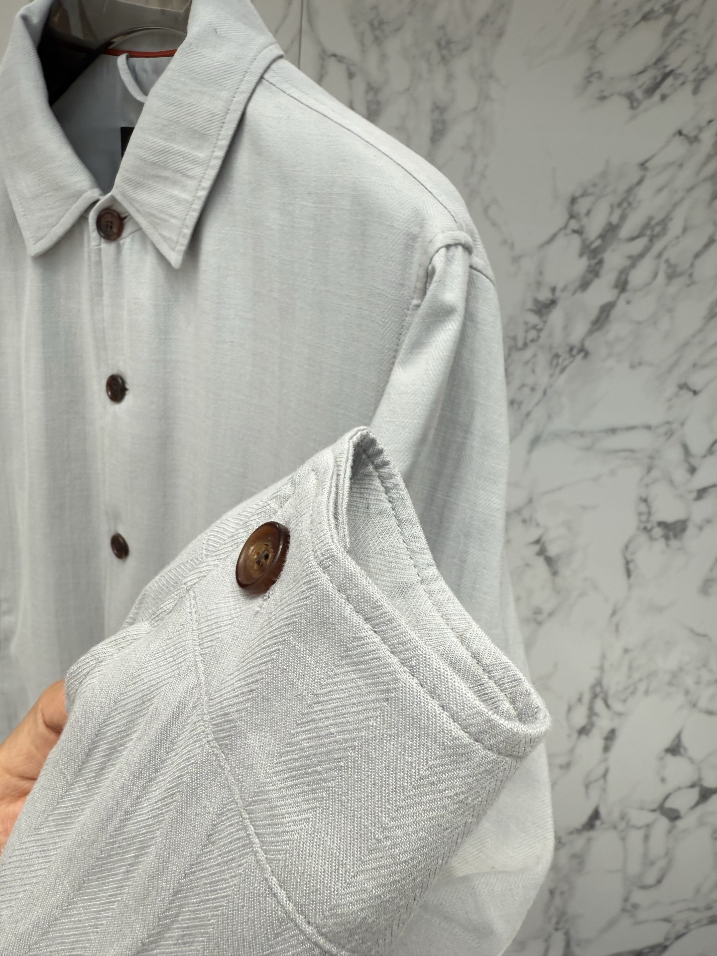 Loro piana 春款2026最新款时尚设计师款夹克外套.处处细节显工艺足够的高级 结构性剪裁的设计